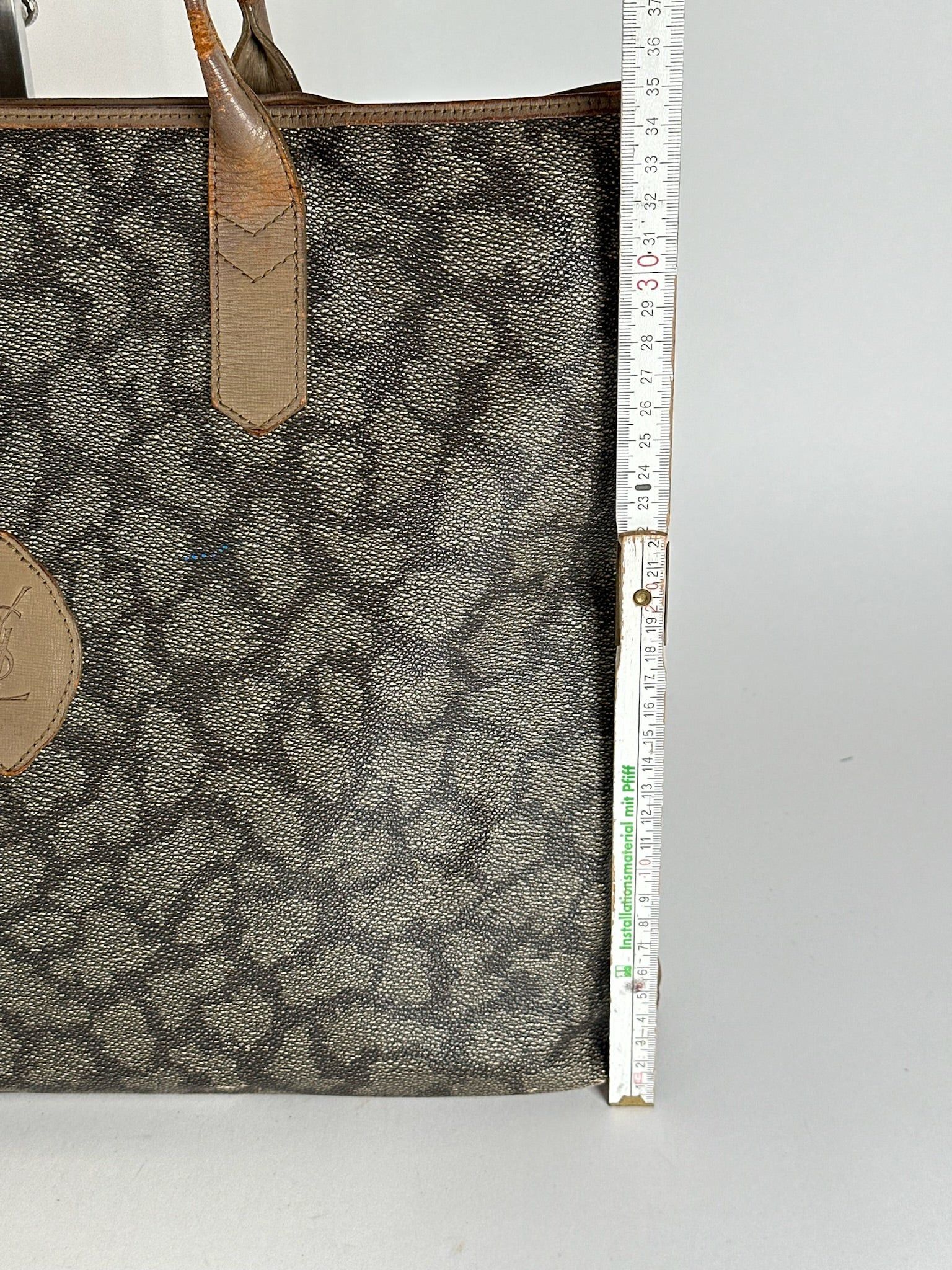 Other Vintage Yves Saint Laurent leather bag brown grey brown Size ONE SIZE - 12 Thumbnail