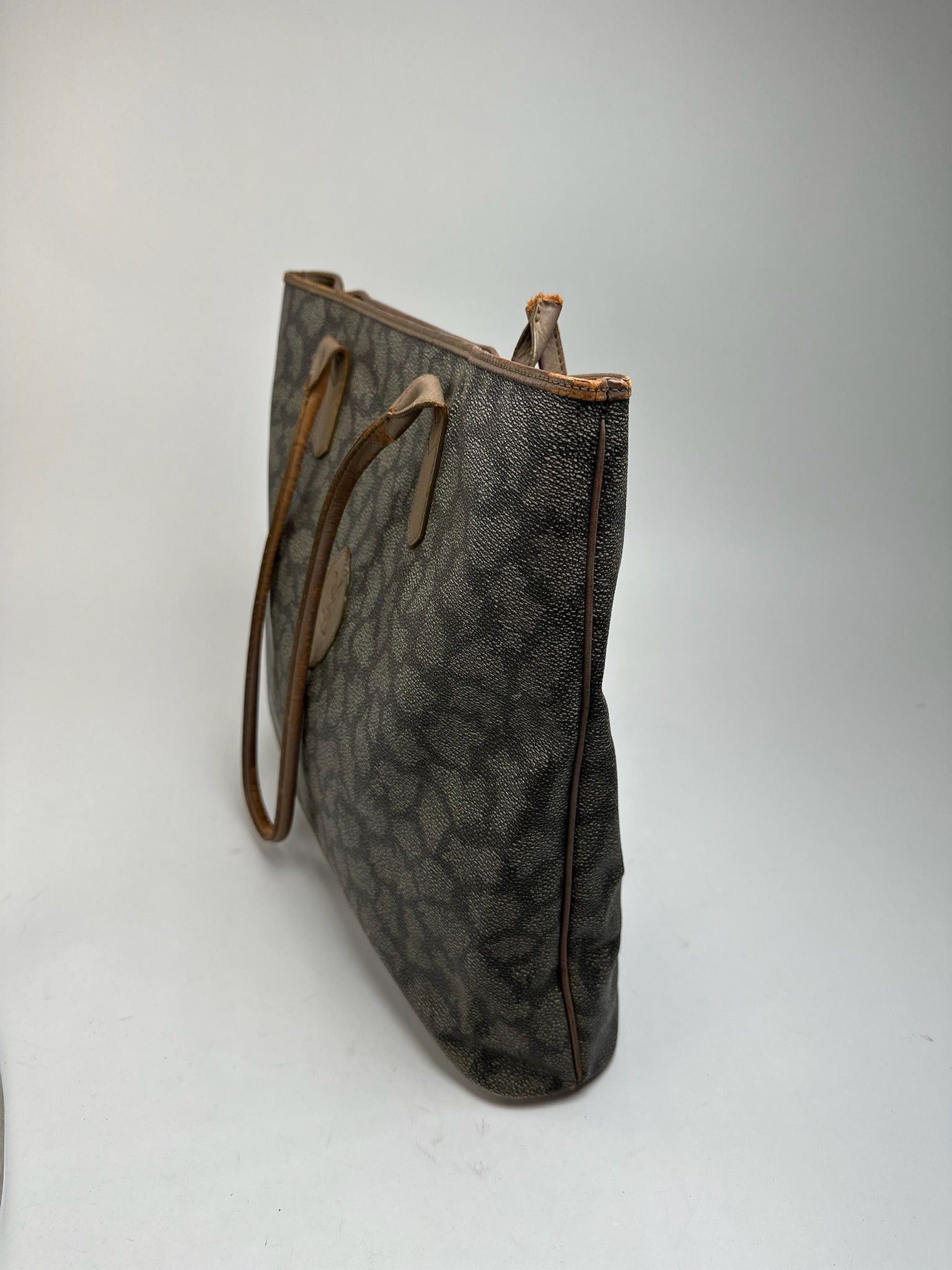Other Vintage Yves Saint Laurent leather bag brown grey brown Size ONE SIZE - 11 Thumbnail