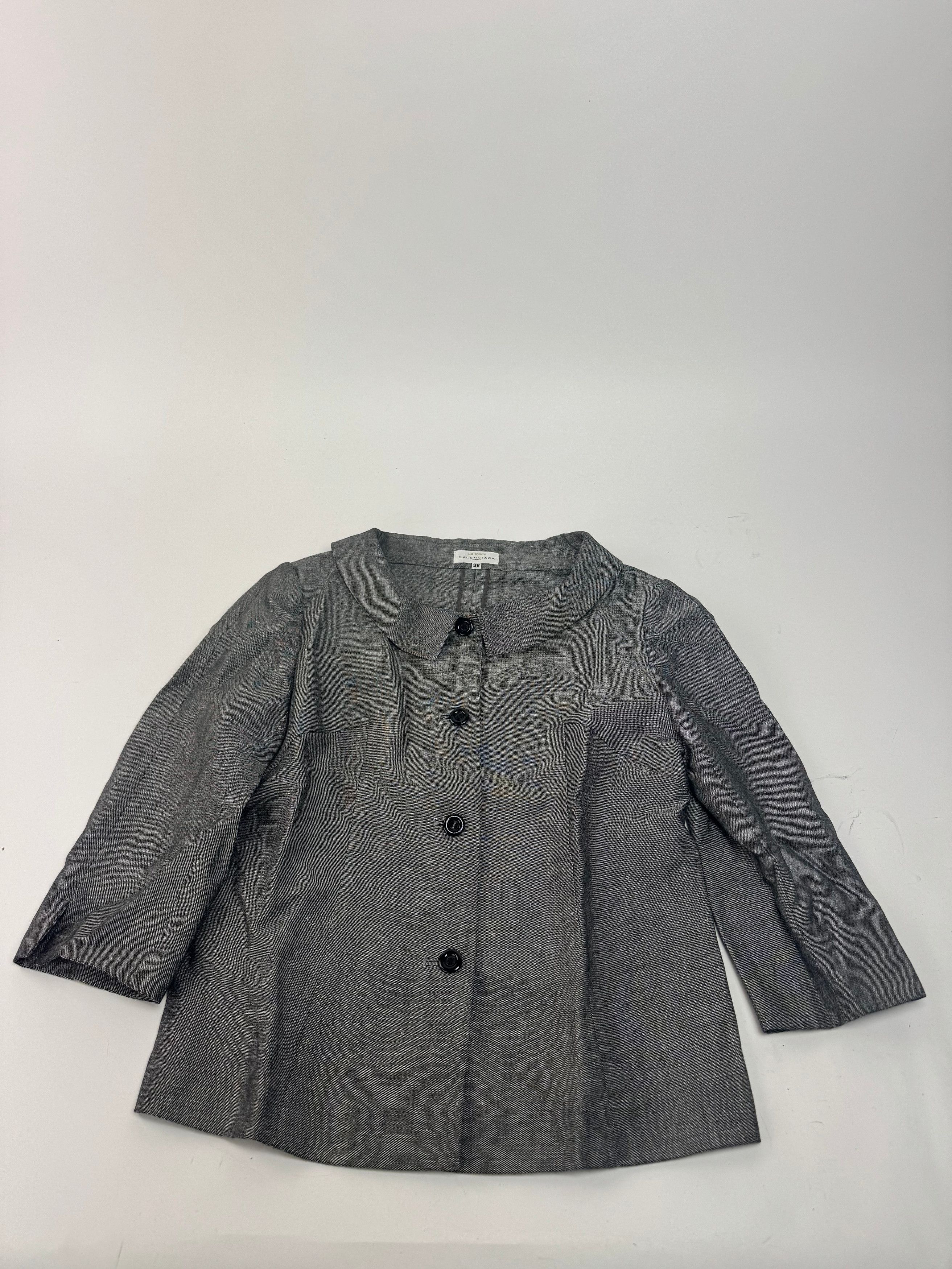 Balenciaga Vintage Short coat Grey M Size M / US 6-8 / IT 42-44 - 4 Thumbnail