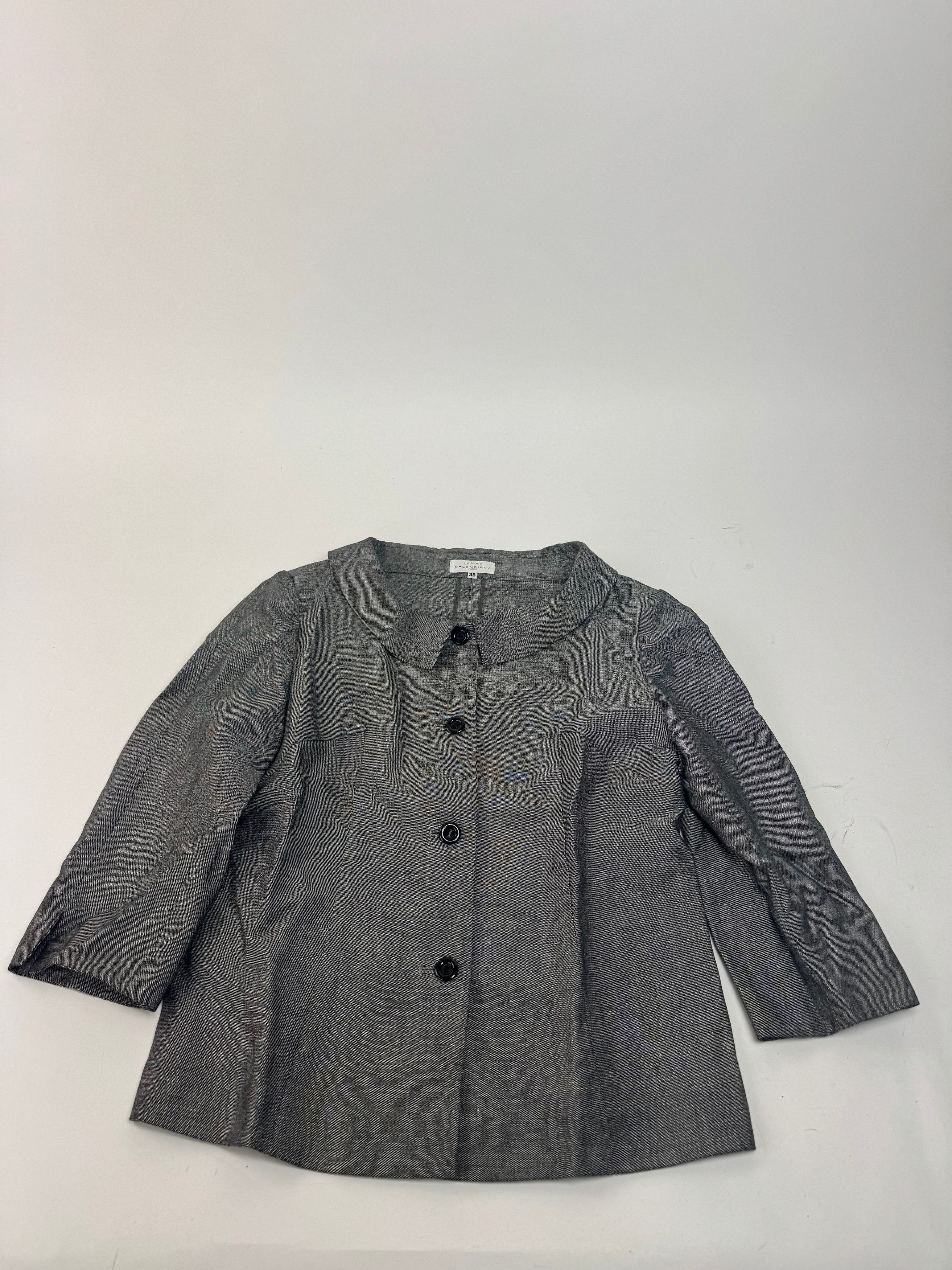 Balenciaga Vintage Short coat Grey M Size M / US 6-8 / IT 42-44 - 10 Thumbnail
