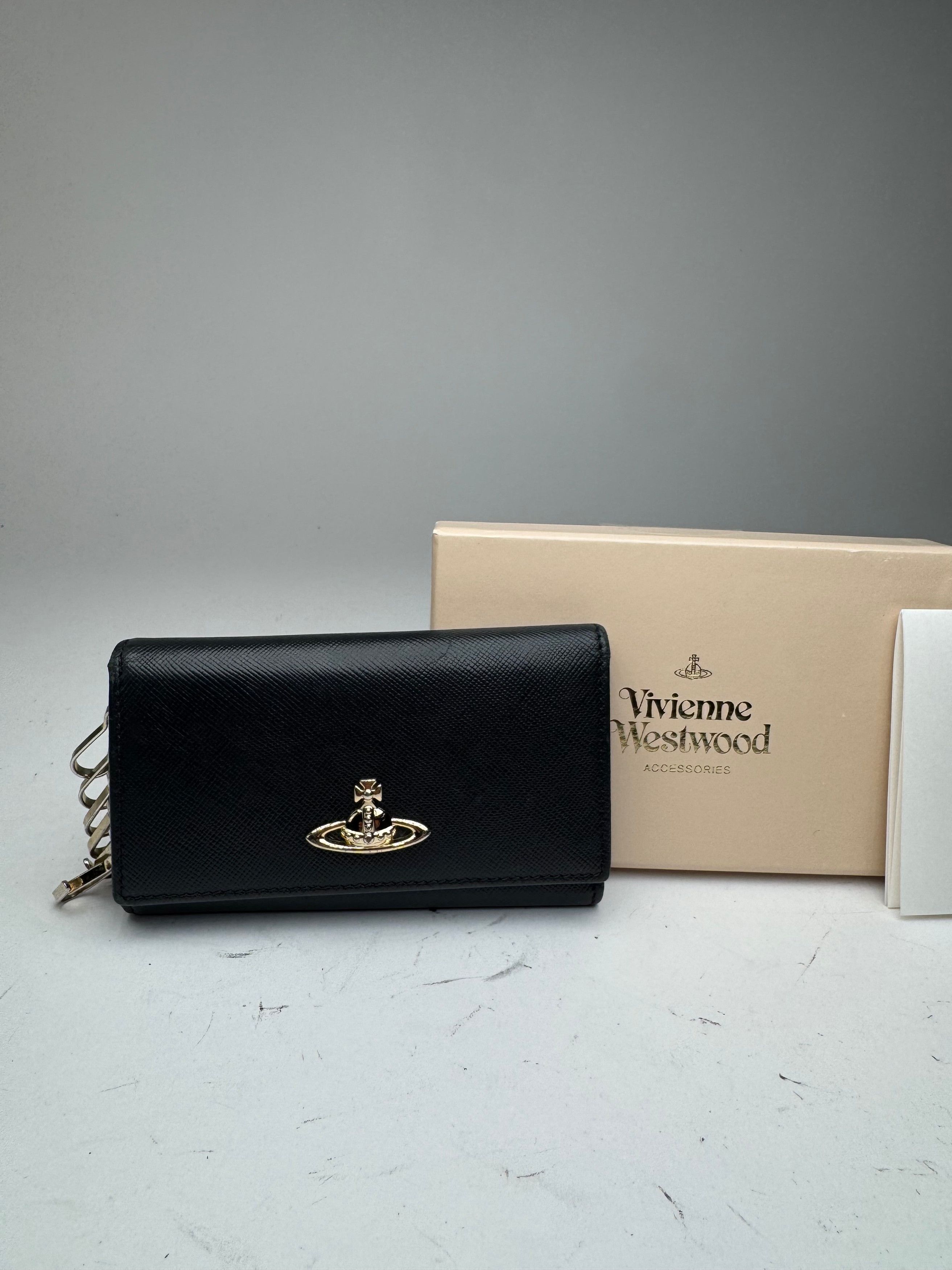 Vivienne Westwood Vintage Leather Key Holder Black Size ONE SIZE - 6 Thumbnail
