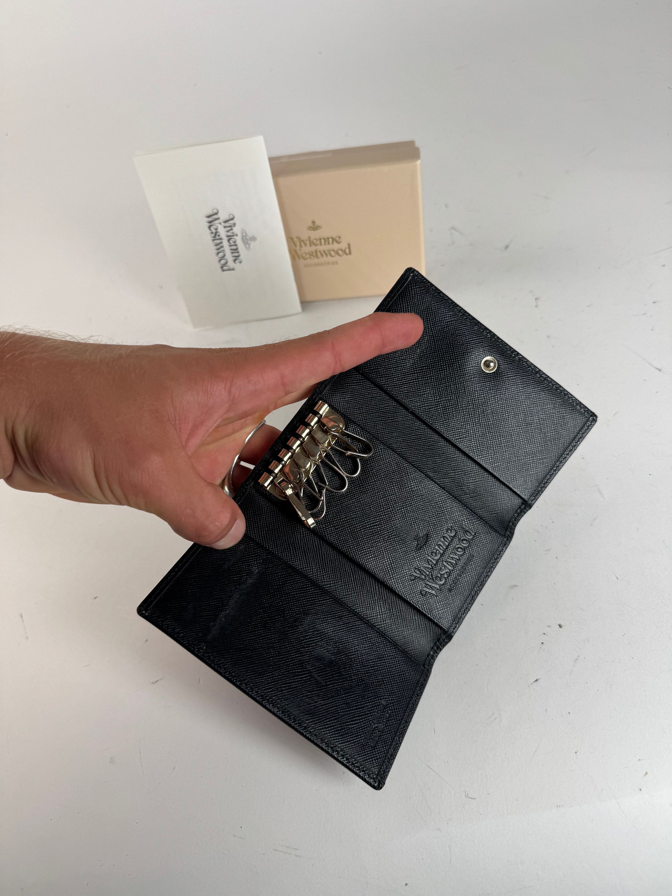 Vivienne Westwood Vintage Leather Key Holder Black Size ONE SIZE - 7 Thumbnail