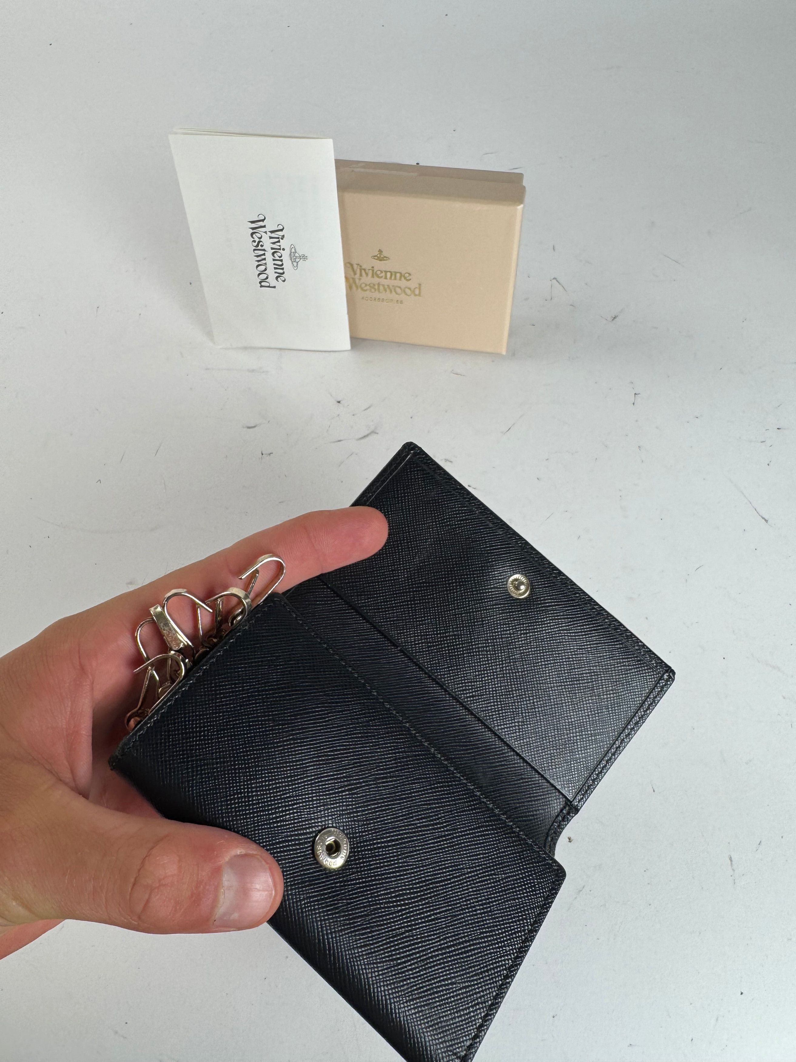 Vivienne Westwood Vintage Leather Key Holder Black Size ONE SIZE - 5 Thumbnail