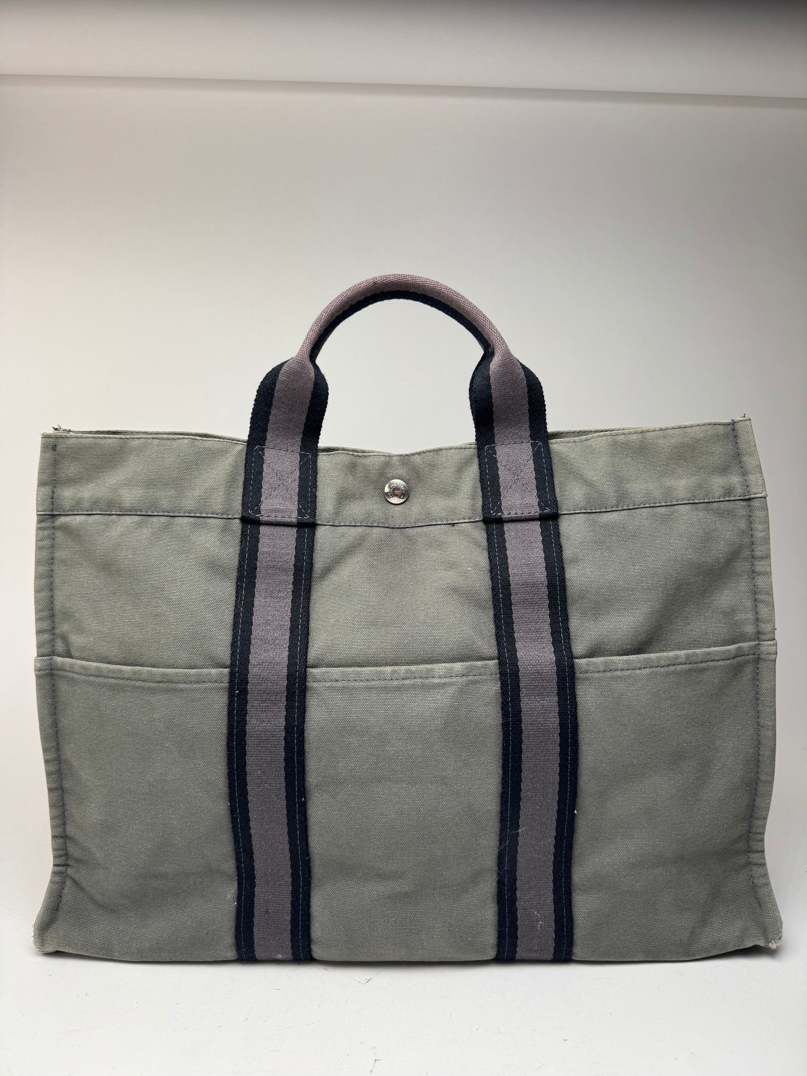 Other Vintage Hermes Shopper Bag Grey Size ONE SIZE - 13 Thumbnail