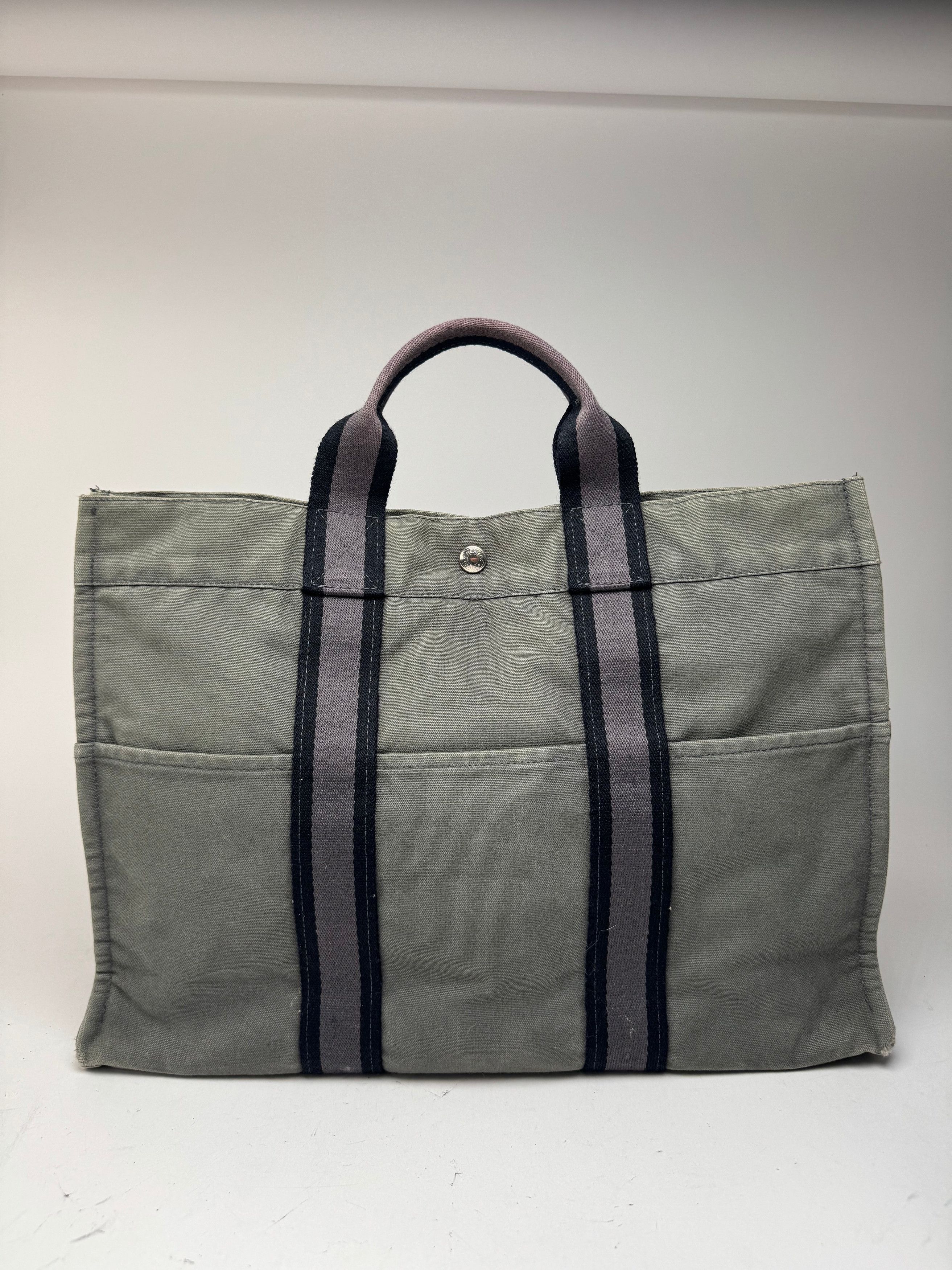 Other Vintage Hermes Shopper Bag Grey Size ONE SIZE - 7 Thumbnail