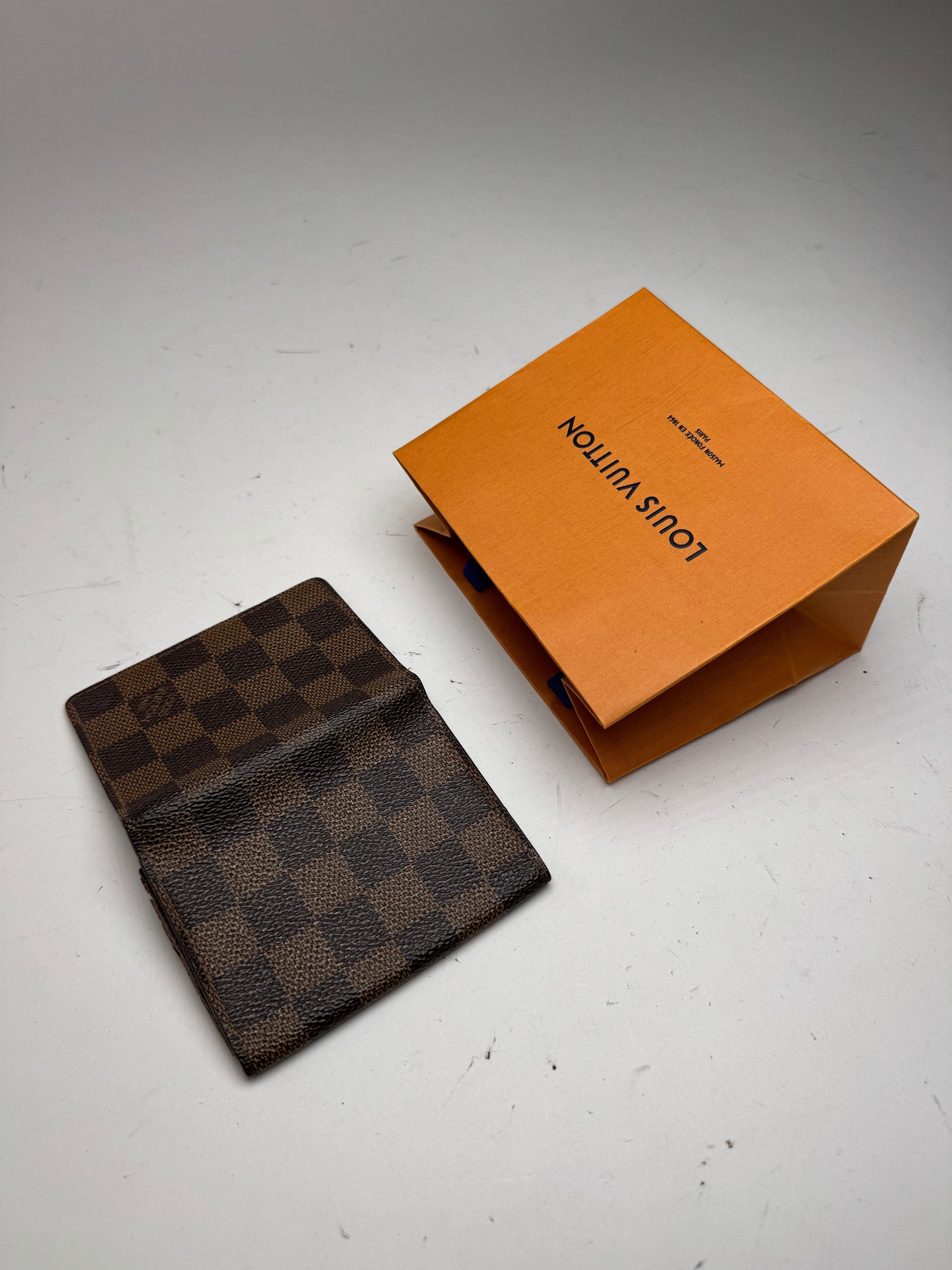 Louis Vuitton Vintage Gucci Damier Monogramm Leather Card Holder Brown Size ONE SIZE - 10 Thumbnail