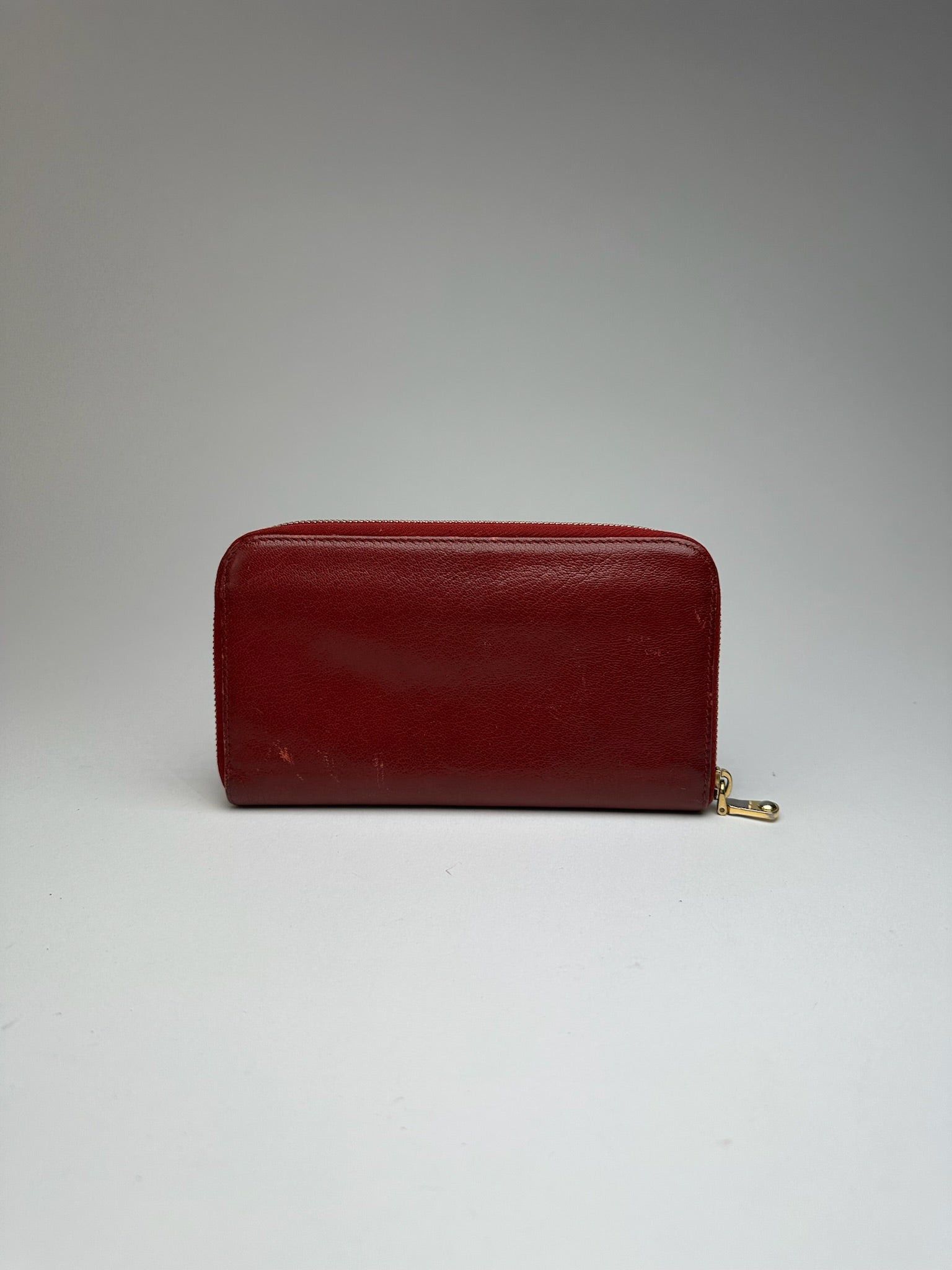 Miu Miu Vintage Leather wallet red Size ONE SIZE - 7 Thumbnail
