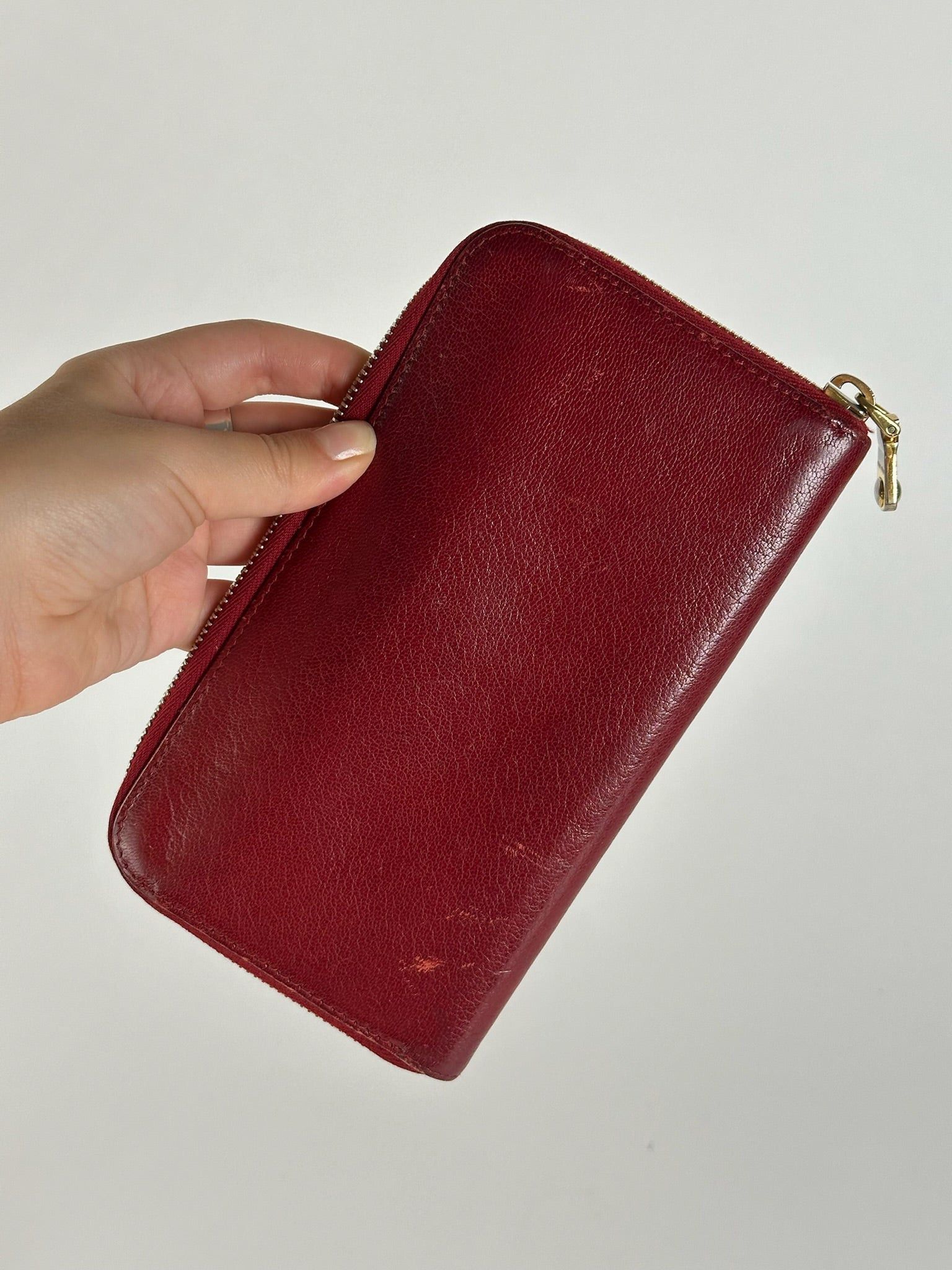 Miu Miu Vintage Leather wallet red Size ONE SIZE - 3 Thumbnail