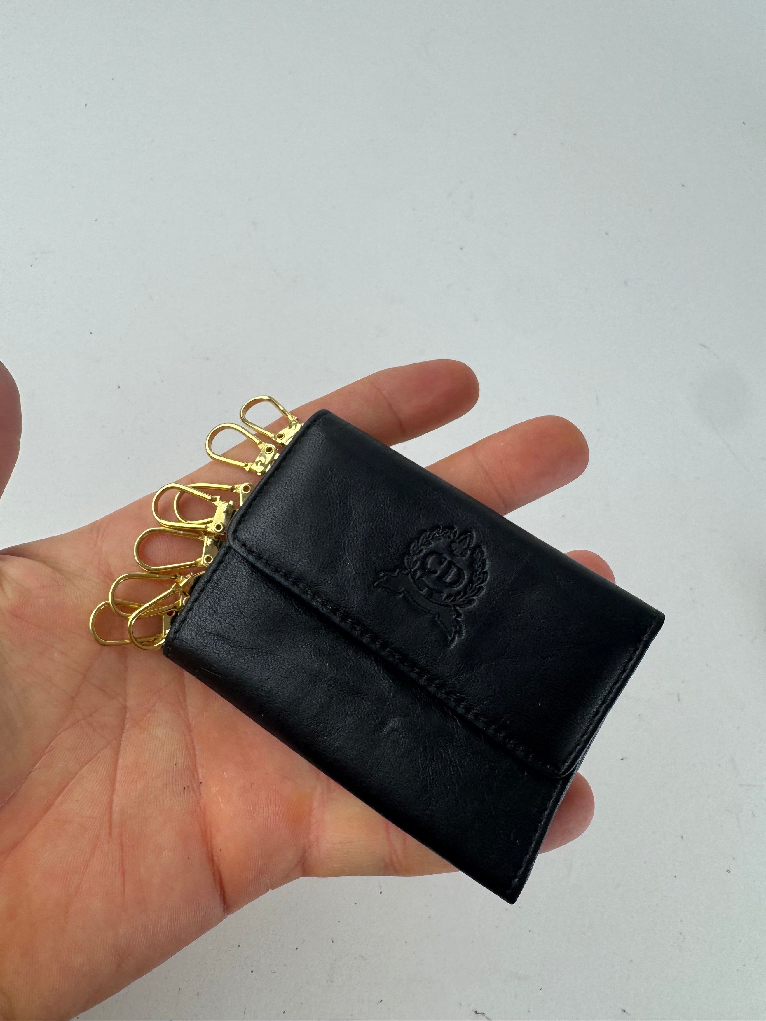 Dior Vintage Leather Key Holder black Size ONE SIZE - 4 Thumbnail