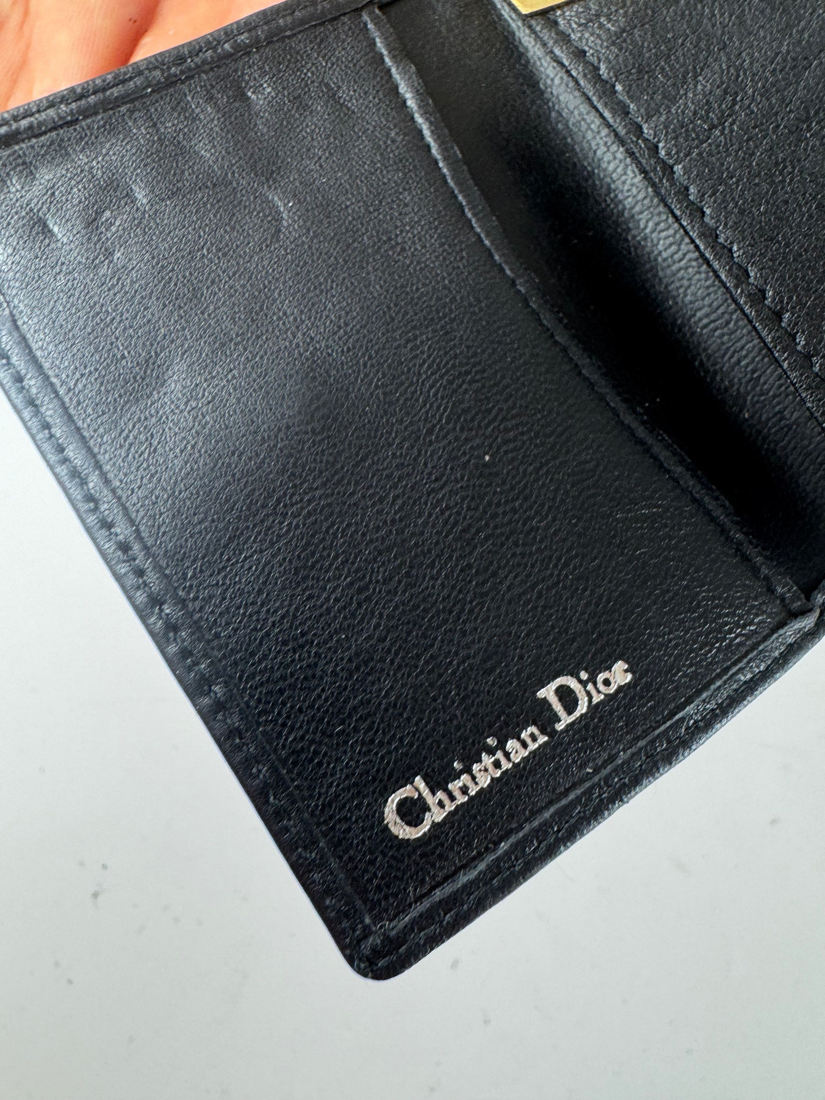 Dior Vintage Leather Key Holder black Size ONE SIZE - 7 Thumbnail