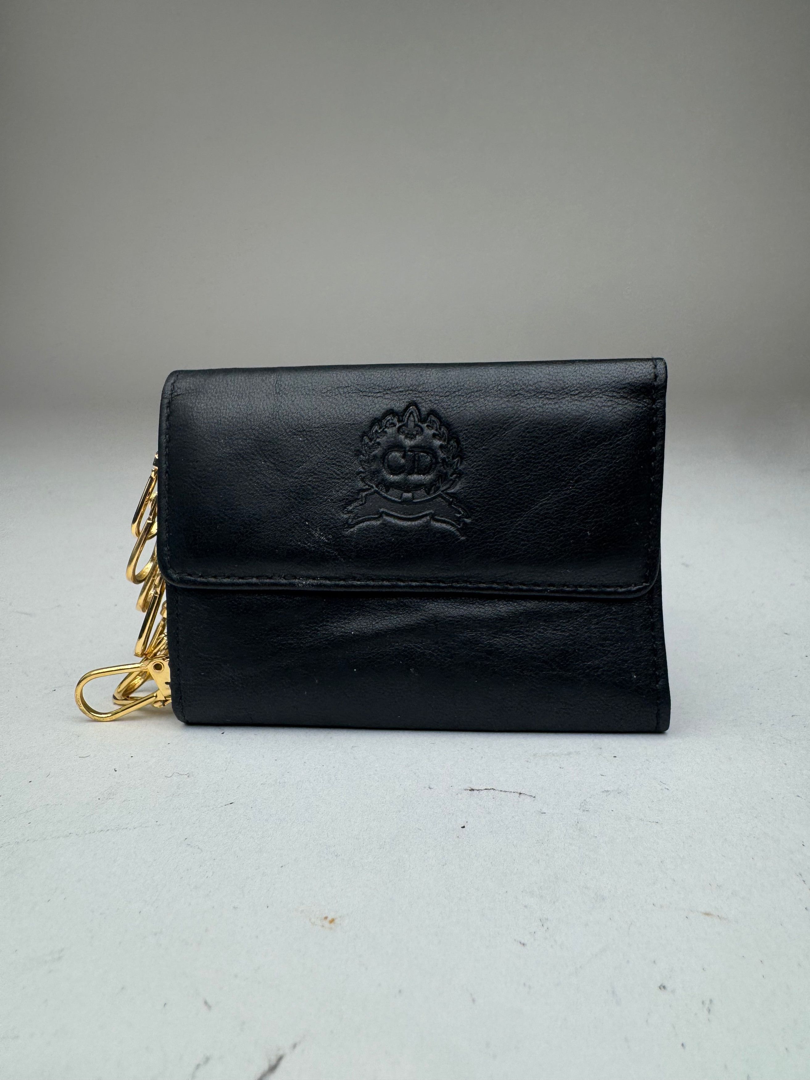 Dior Vintage Leather Key Holder black Size ONE SIZE - 3 Thumbnail