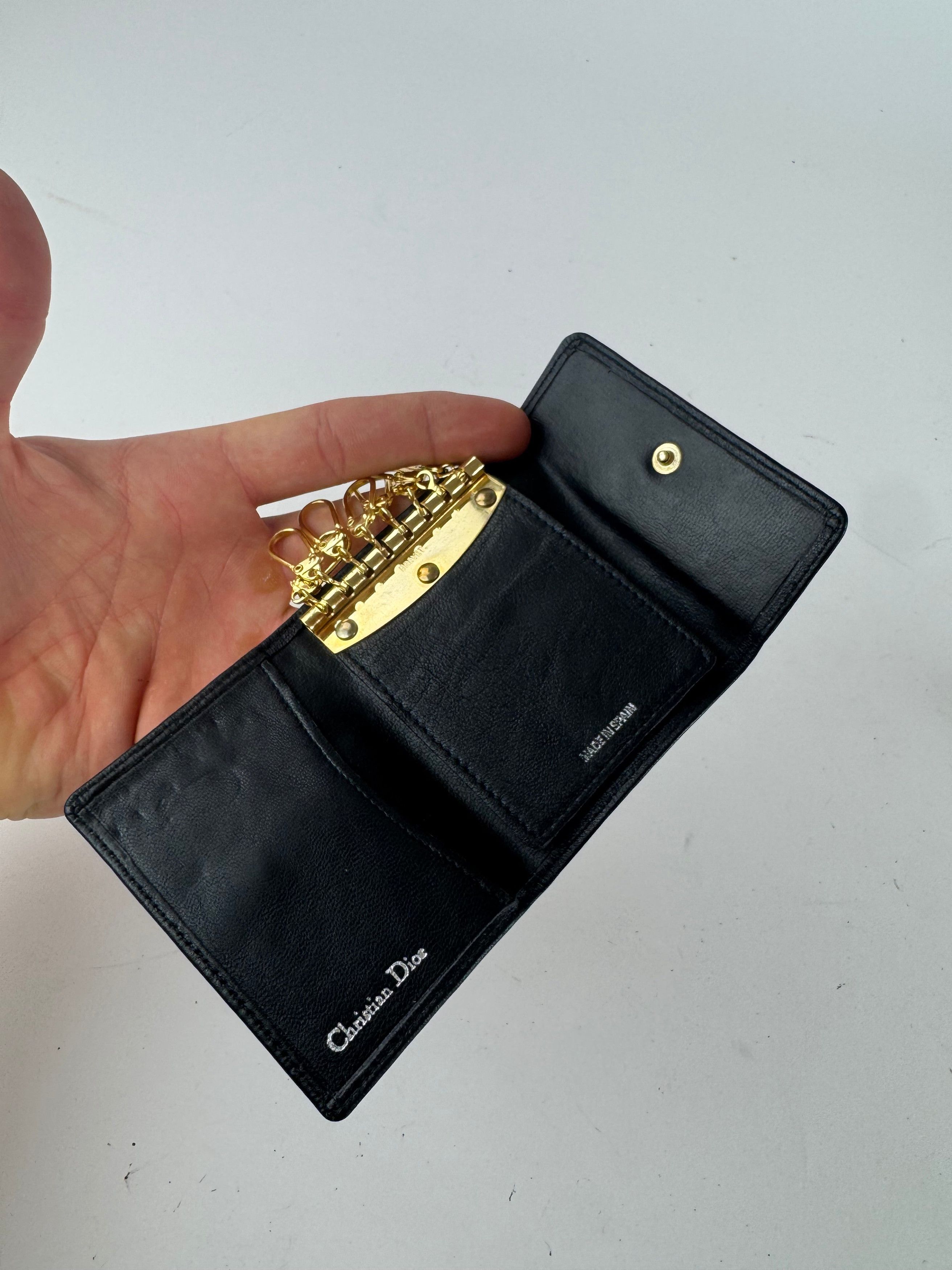 Dior Vintage Leather Key Holder black Size ONE SIZE - 5 Thumbnail