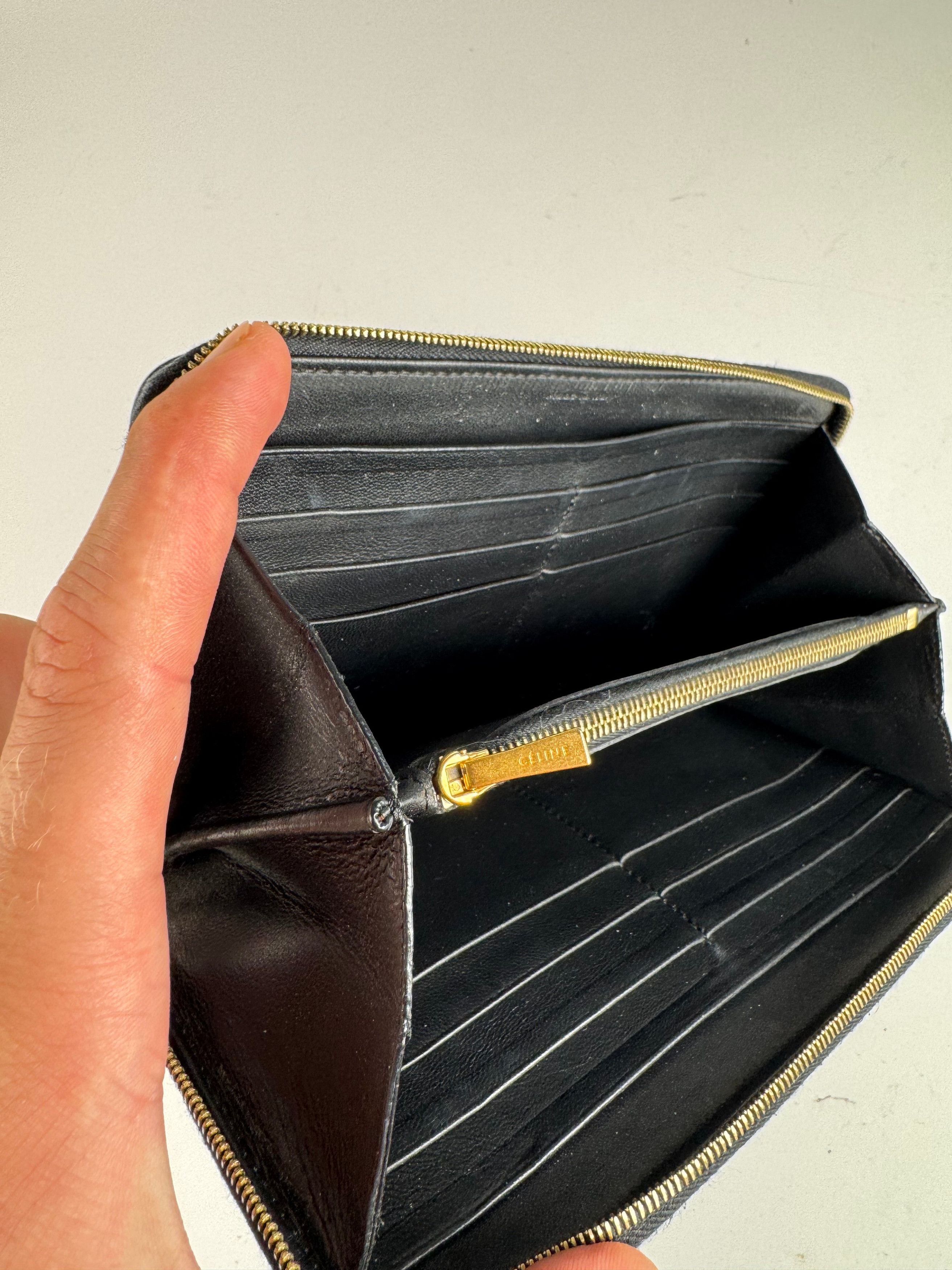Celine Vintage Paris Patent Leather Wallet black Size ONE SIZE - 10 Thumbnail