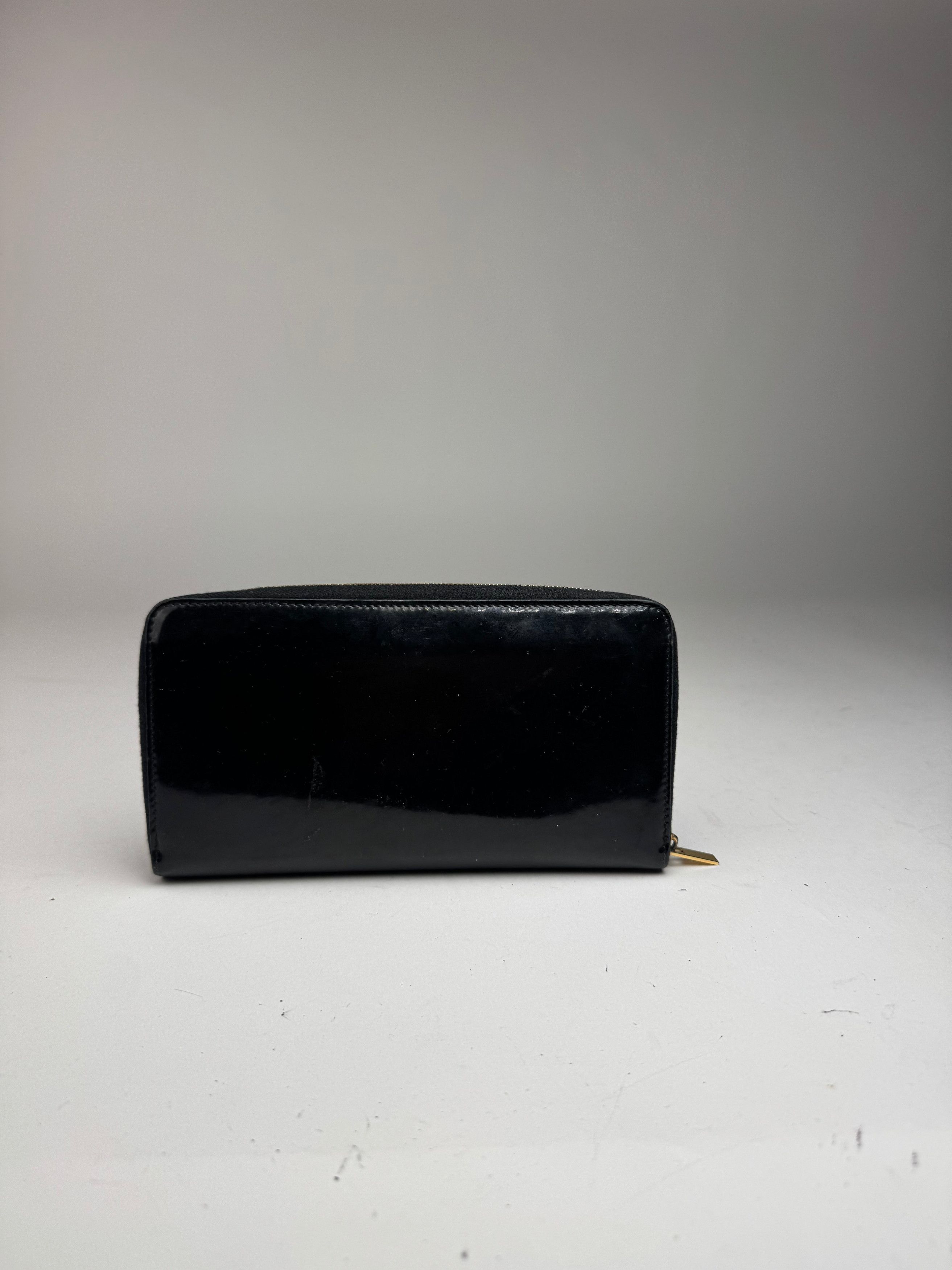 Celine Vintage Paris Patent Leather Wallet black Size ONE SIZE - 2 Thumbnail