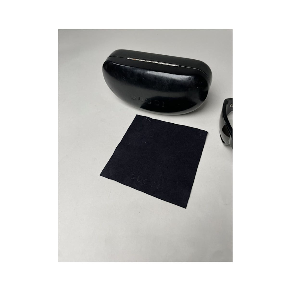 Gucci Black Plastic Sunglasses Size ONE SIZE - 3 Thumbnail
