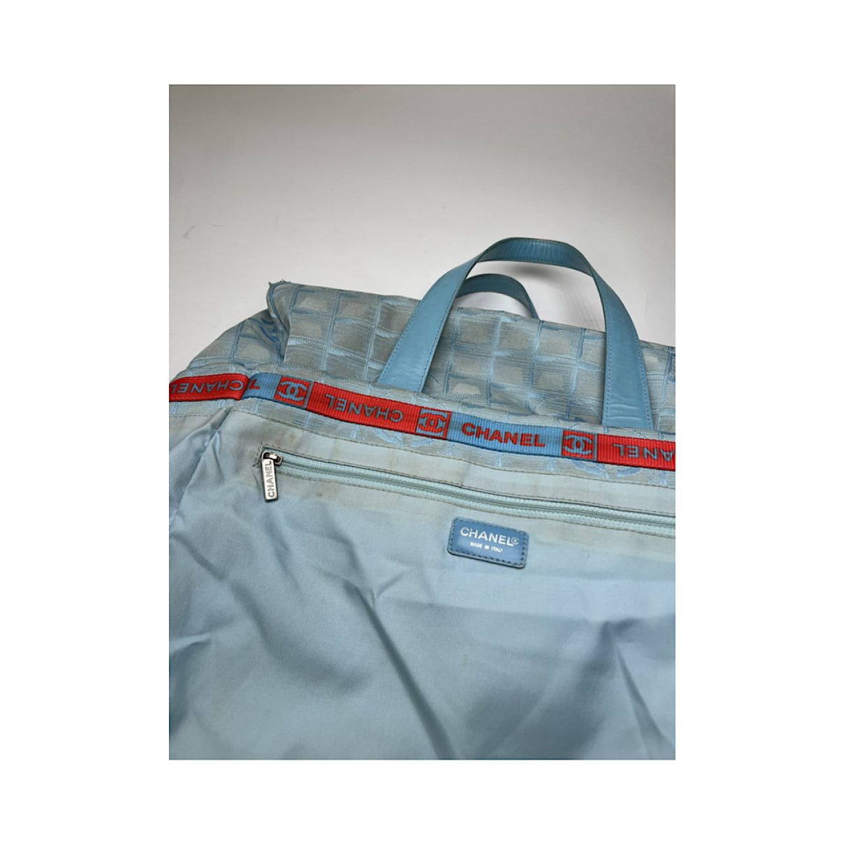 Chanel Cambon Blue Polyester Handbag Size ONE SIZE - 4 Thumbnail