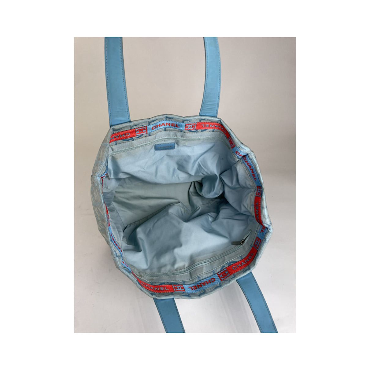 Chanel Cambon Blue Polyester Handbag Size ONE SIZE - 5 Thumbnail
