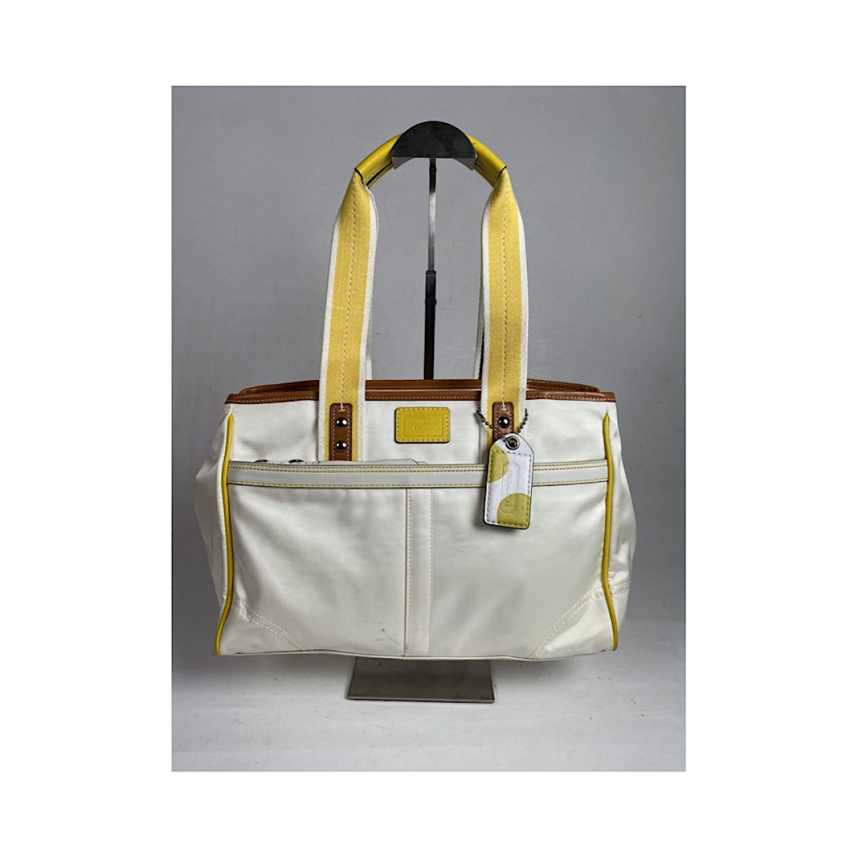 Coach Mercer satchel 24 White Cotton Handbag Size ONE SIZE - 2 Thumbnail