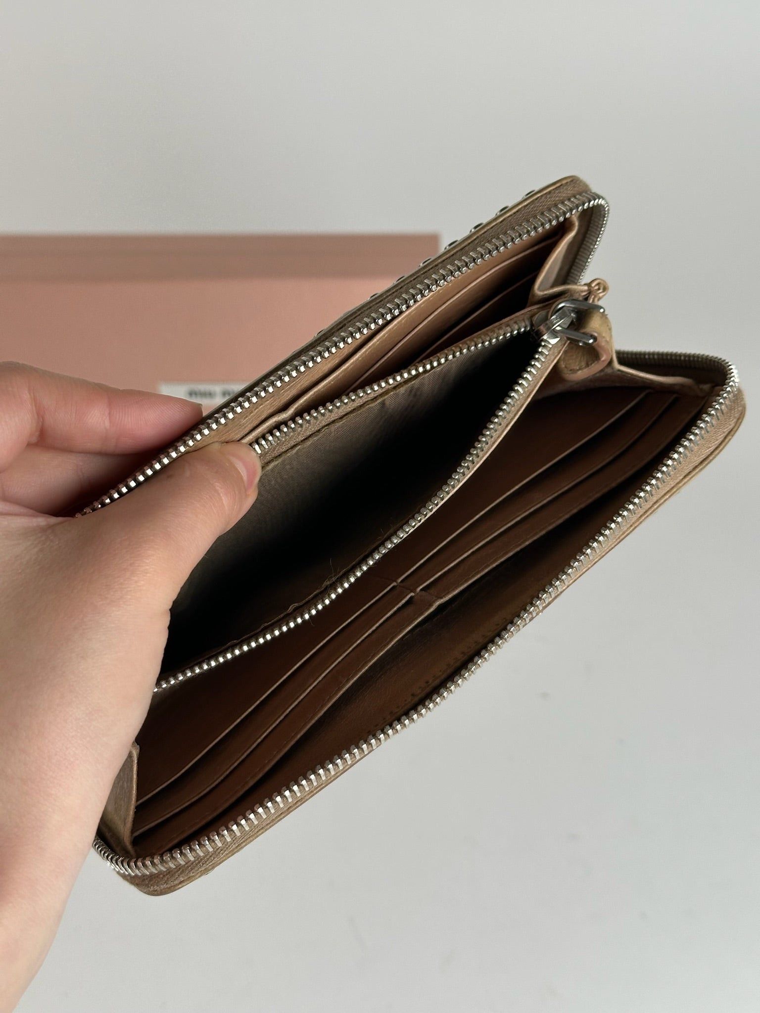 Miu Miu Vintage Patent Leather Wallet Brown Size ONE SIZE - 5 Thumbnail