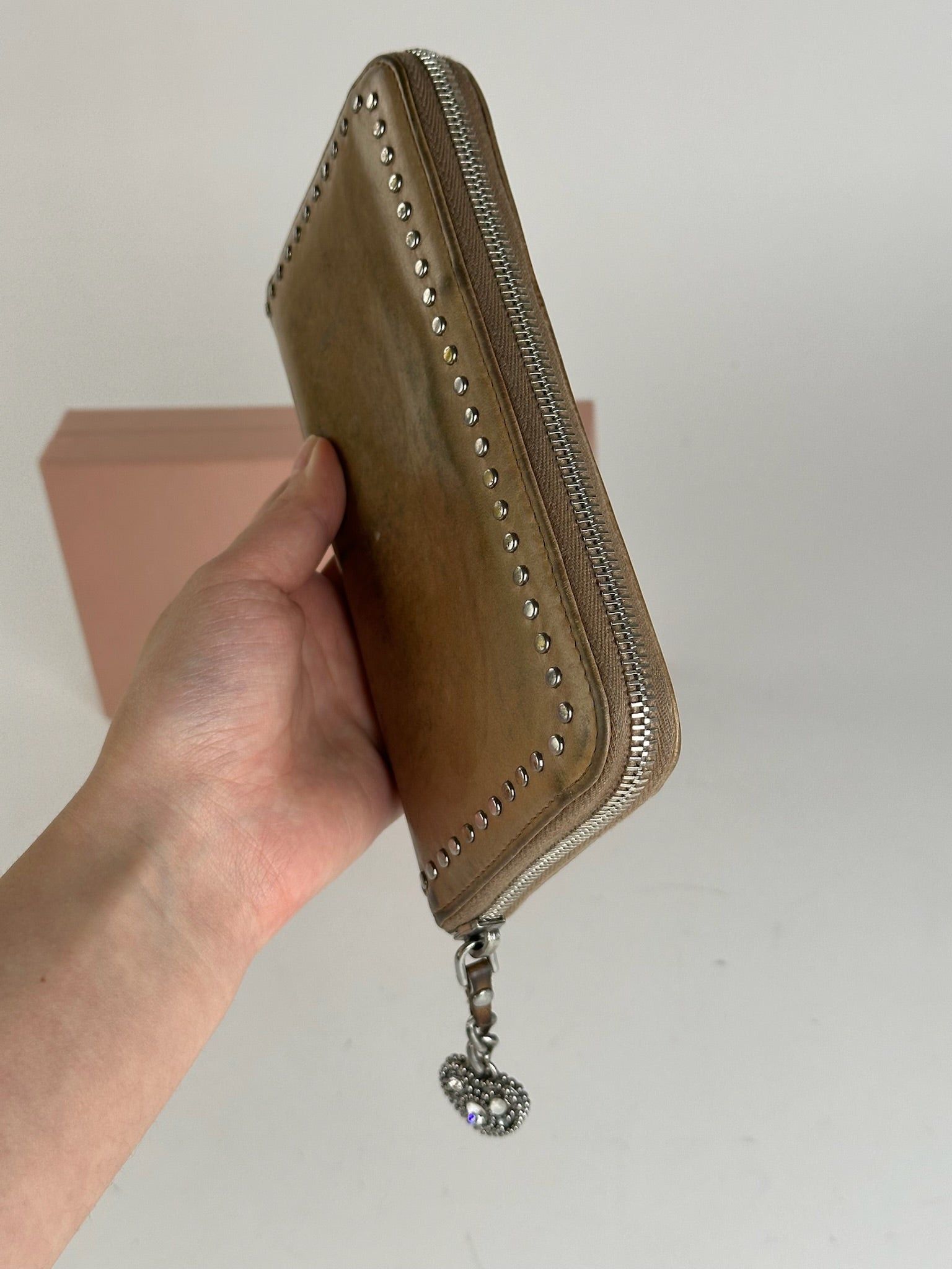 Miu Miu Vintage Patent Leather Wallet Brown Size ONE SIZE - 7 Thumbnail