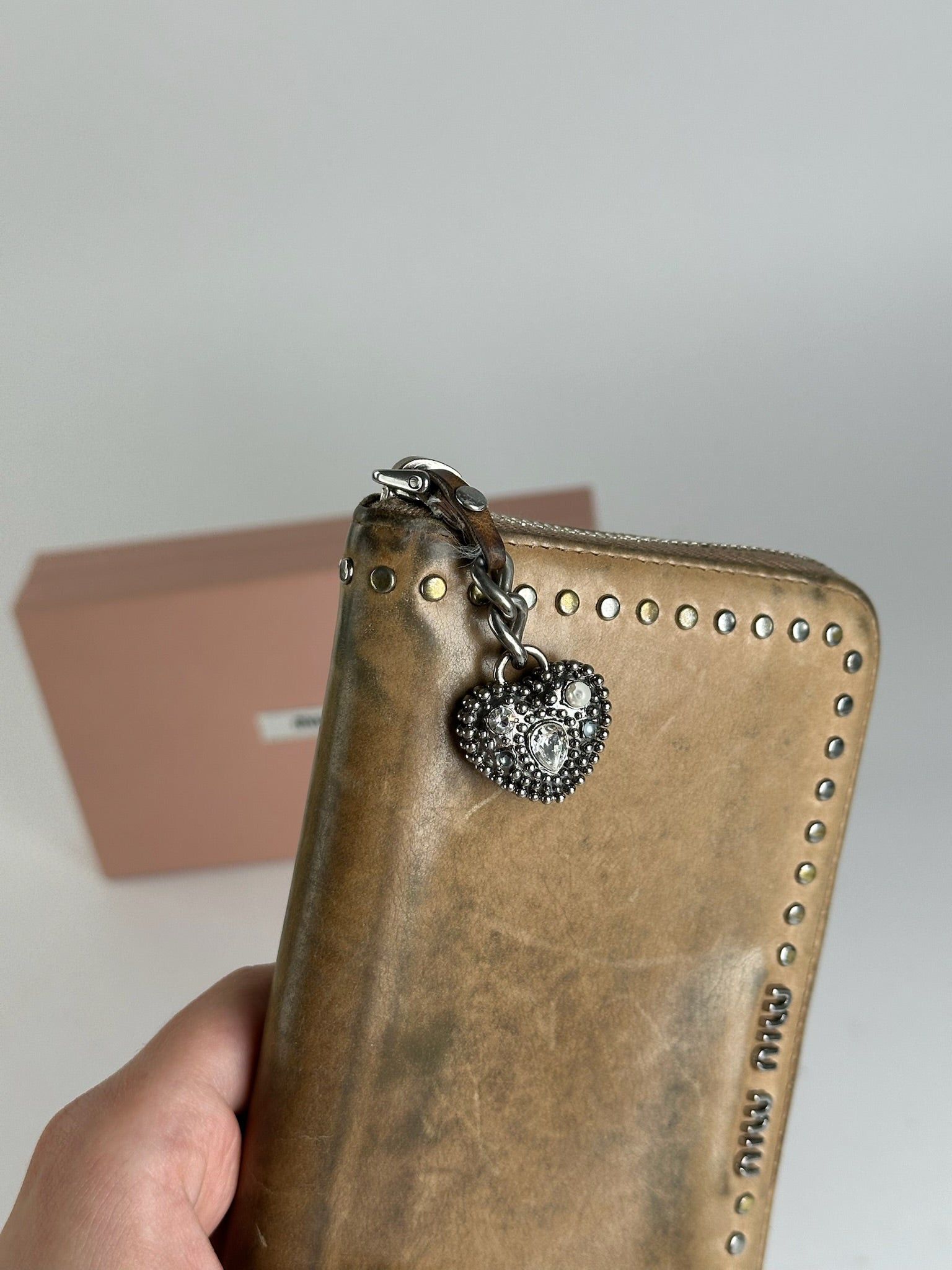Miu Miu Vintage Patent Leather Wallet Brown Size ONE SIZE - 3 Thumbnail