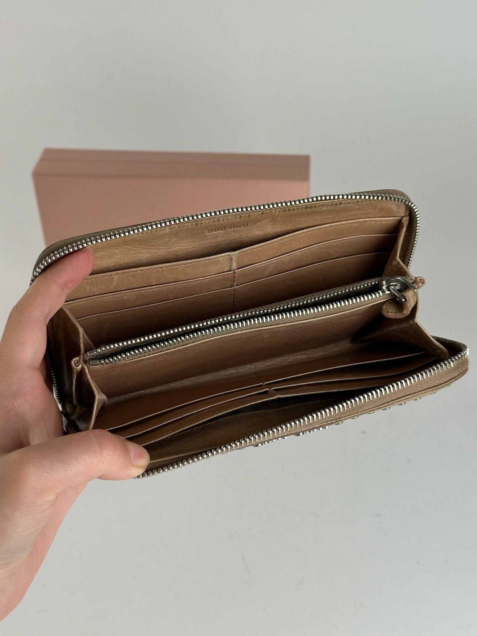 Miu Miu Vintage Patent Leather Wallet Brown Size ONE SIZE - 6 Thumbnail