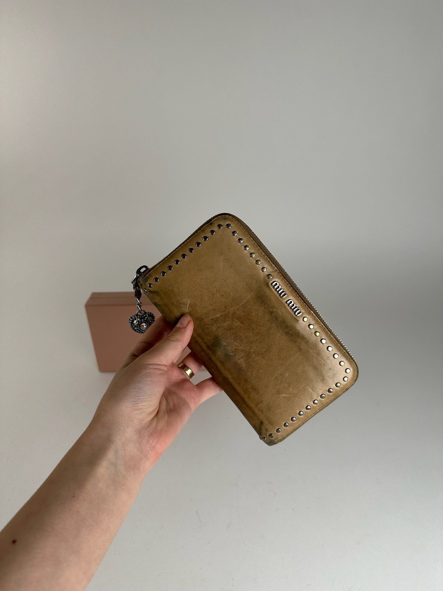 Miu Miu Vintage Patent Leather Wallet Brown Size ONE SIZE - 8 Thumbnail