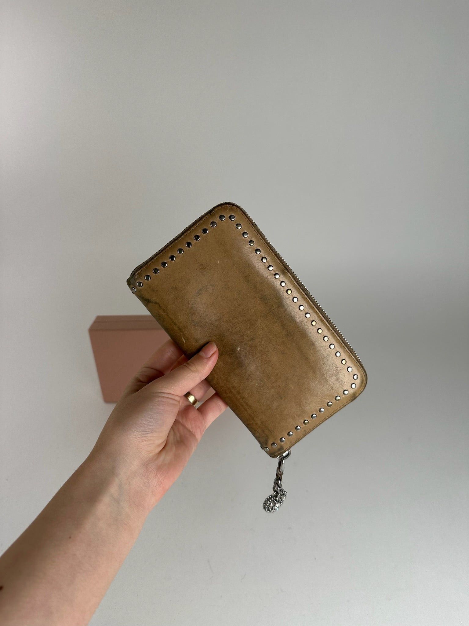 Miu Miu Vintage Patent Leather Wallet Brown Size ONE SIZE - 11 Thumbnail