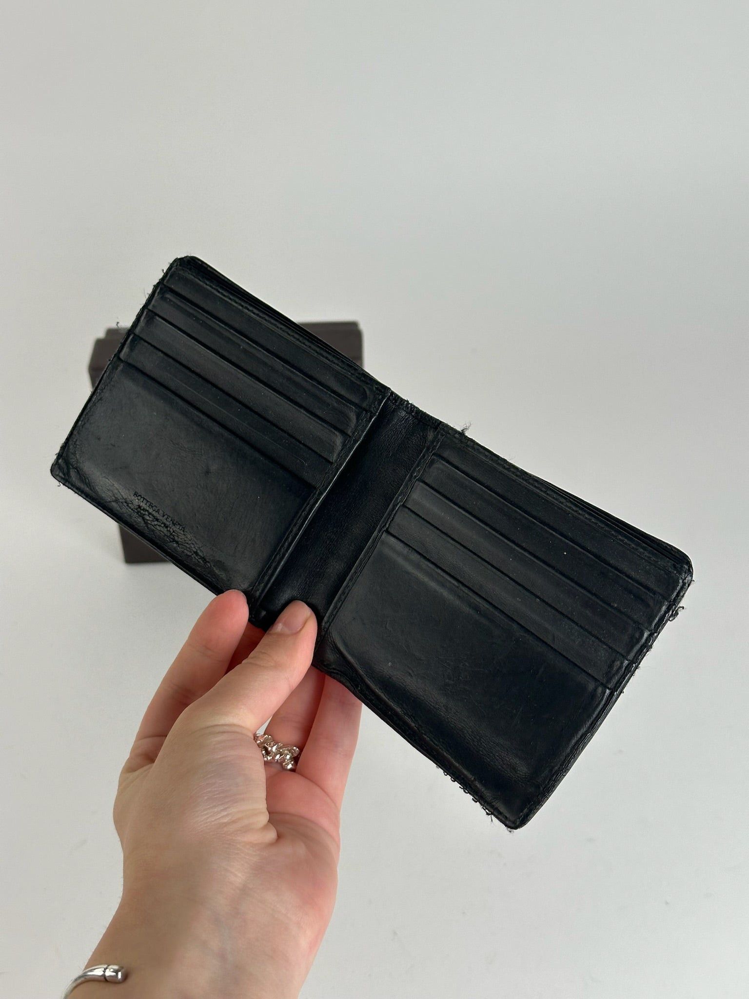 Bottega Veneta Vintage Intrecciato Leather wallet Black Size ONE SIZE - 6 Thumbnail