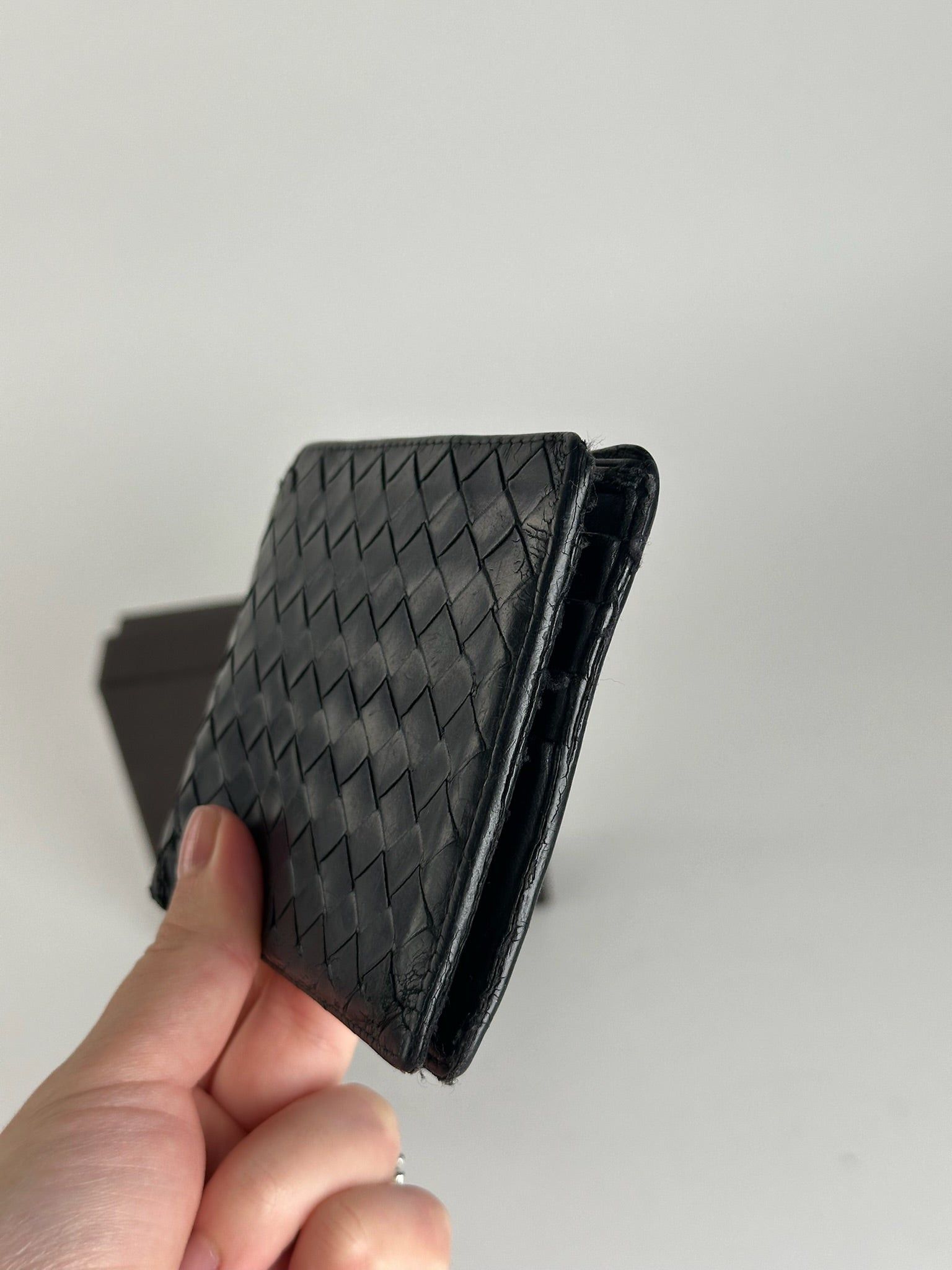 Bottega Veneta Vintage Intrecciato Leather wallet Black Size ONE SIZE - 3 Thumbnail