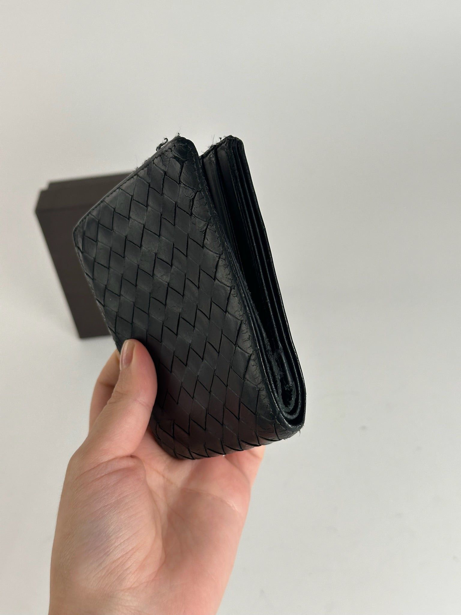 Bottega Veneta Vintage Intrecciato Leather wallet Black Size ONE SIZE - 5 Thumbnail