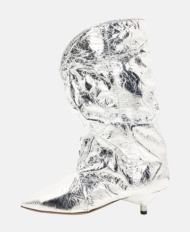 Isabel Marant Metallic Kitten Calf boots Size US 5 / IT 35 - 4 Thumbnail