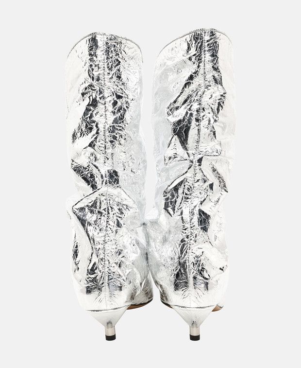 Isabel Marant Metallic Kitten Calf boots Size US 5 / IT 35 - 2 Thumbnail