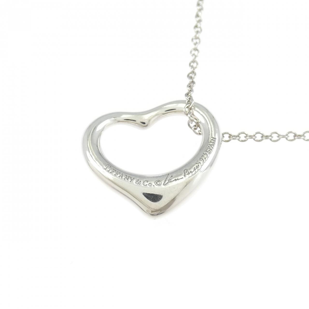Tiffany & Co. Tiffany & Co. Tiffany Open Heart 925 Silver Necklace Metal Necklace 60020476 DUTY FREE for USA Size ONE SIZE - 4 Thumbnail