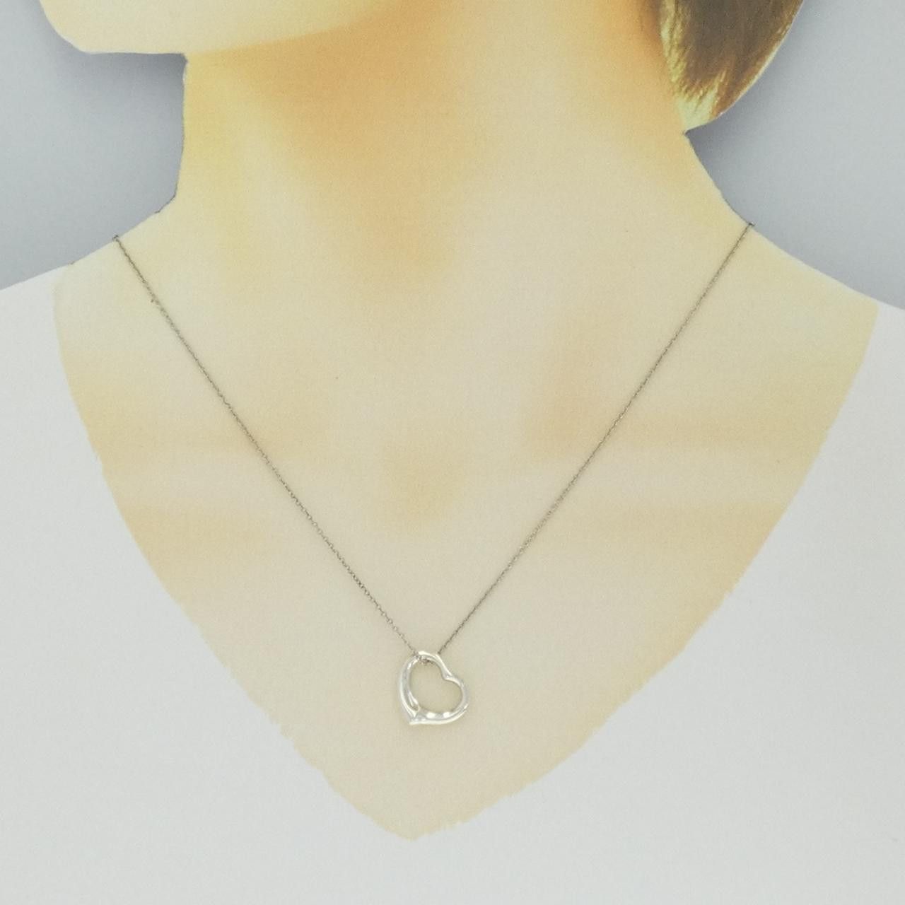 Tiffany & Co. Tiffany & Co. Tiffany Open Heart 925 Silver Necklace Metal Necklace 60020476 DUTY FREE for USA Size ONE SIZE - 6 Thumbnail