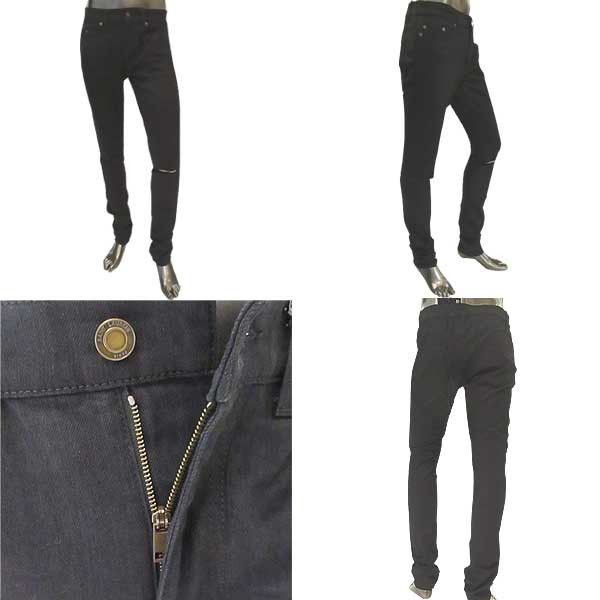 Saint Laurent Paris original low waisted ripped skinny jean in used black cotton Size US 28 / EU 44 - 4 Thumbnail