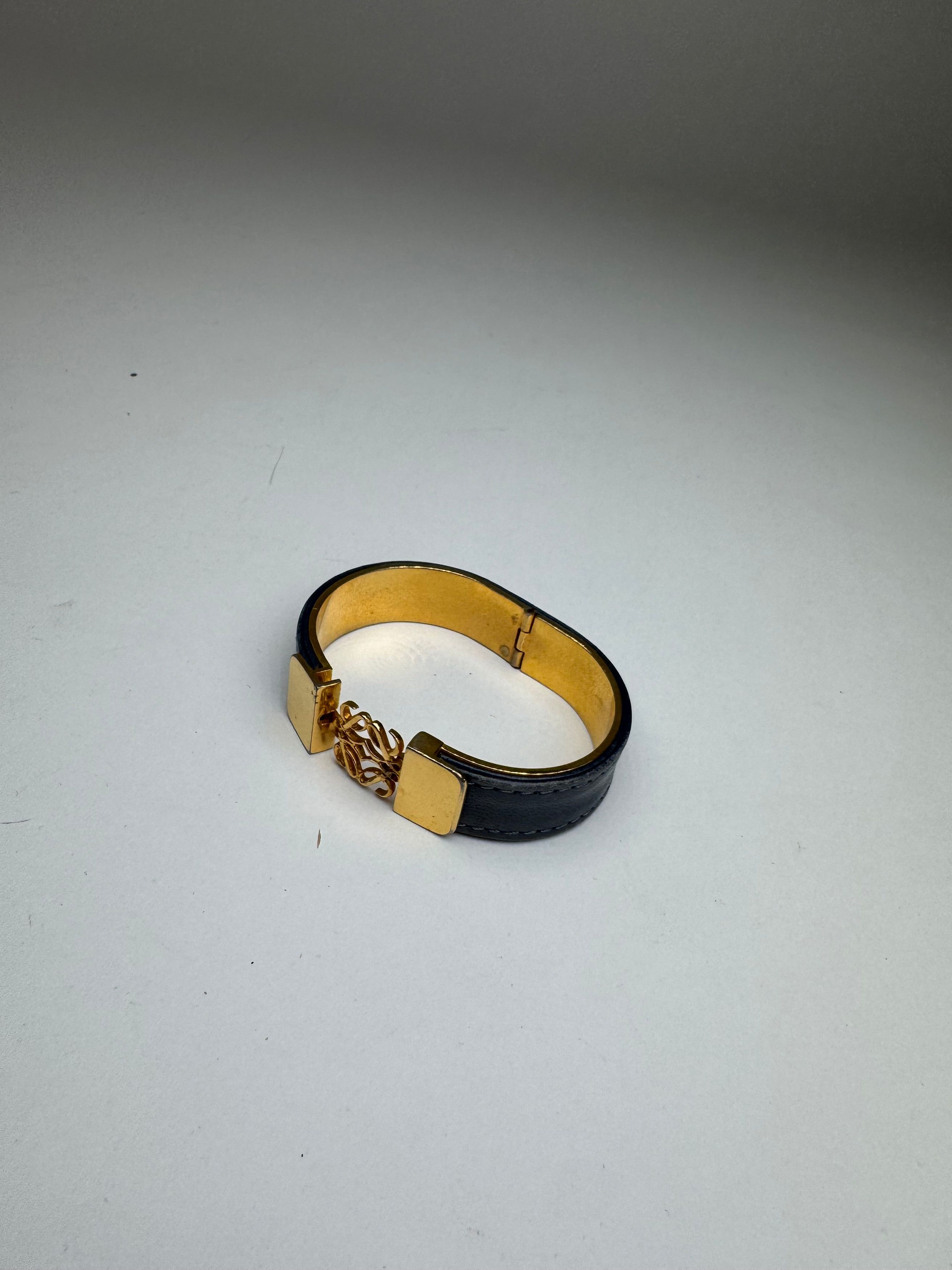 Loewe Vintage Anagram Bracelet Golden Blue Size ONE SIZE - 3 Thumbnail