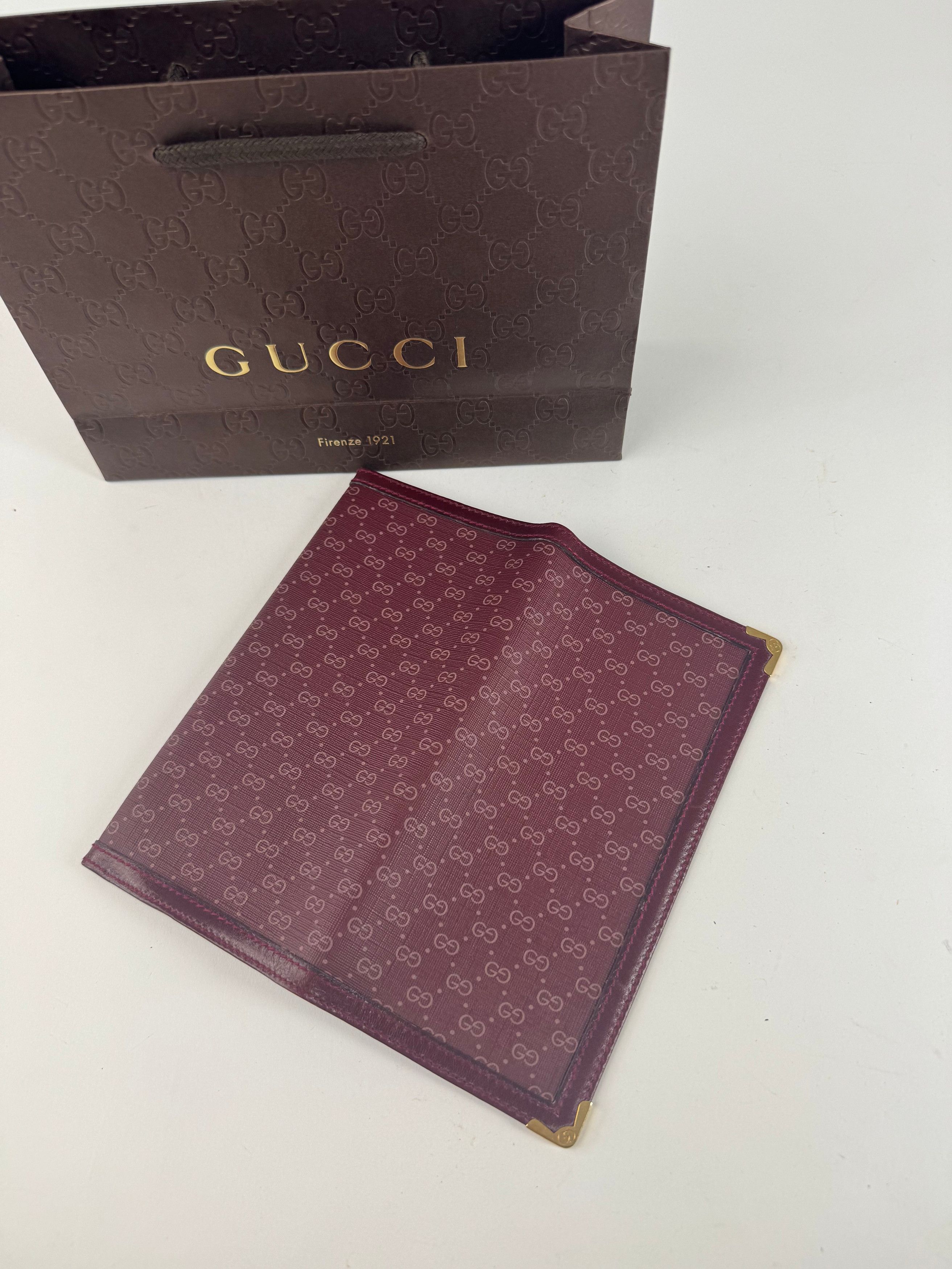 Gucci Vintage leather ID holder purple Size ONE SIZE - 6 Thumbnail
