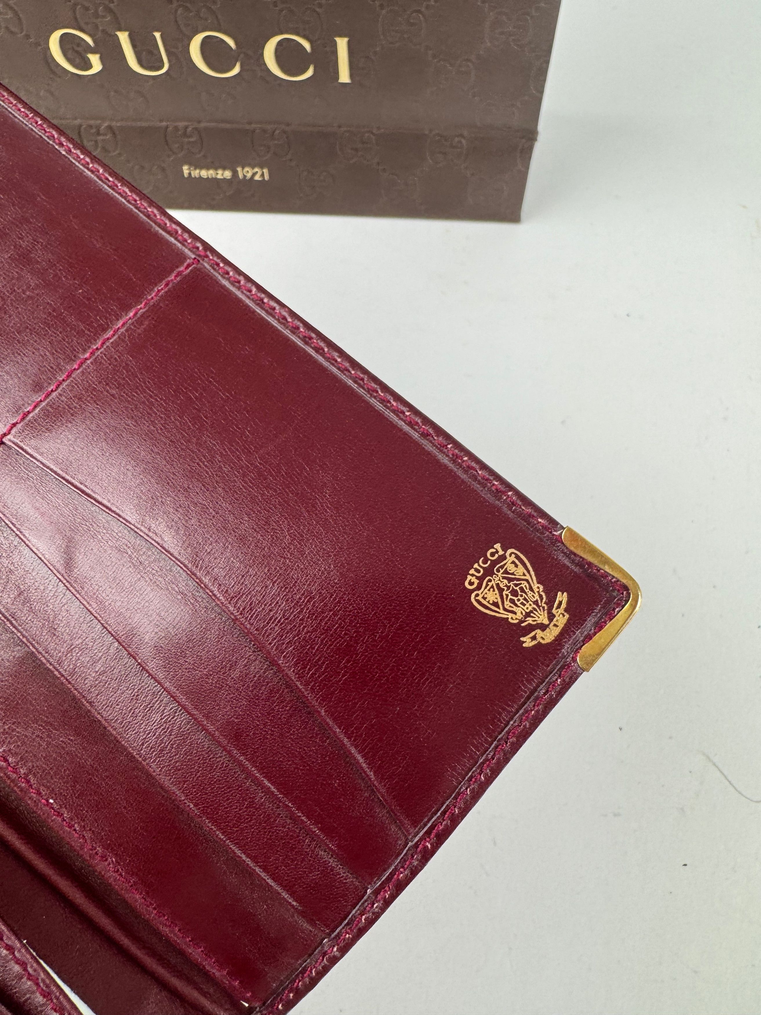 Gucci Vintage leather ID holder purple Size ONE SIZE - 7 Thumbnail