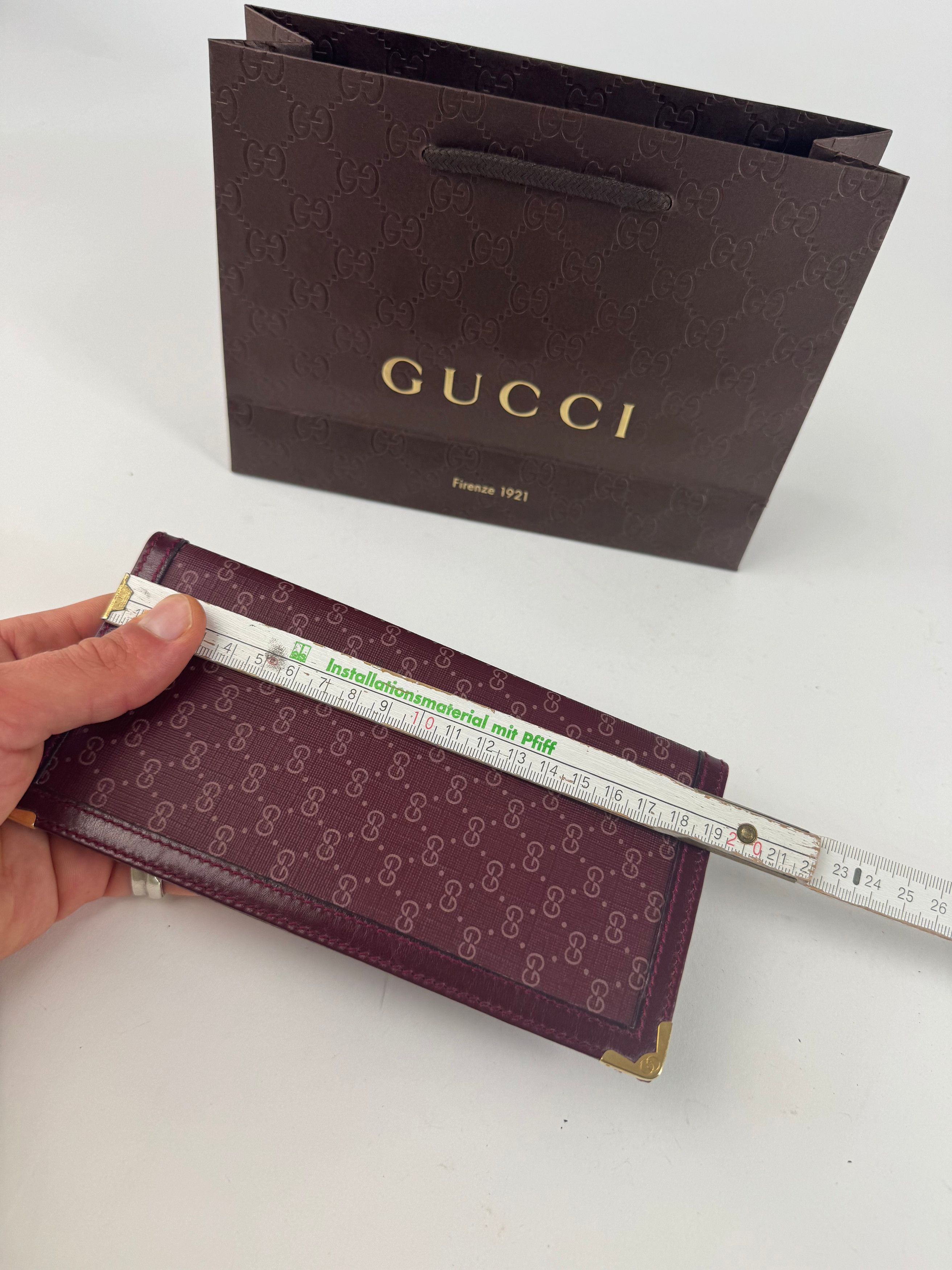 Gucci Vintage leather ID holder purple Size ONE SIZE - 4 Thumbnail