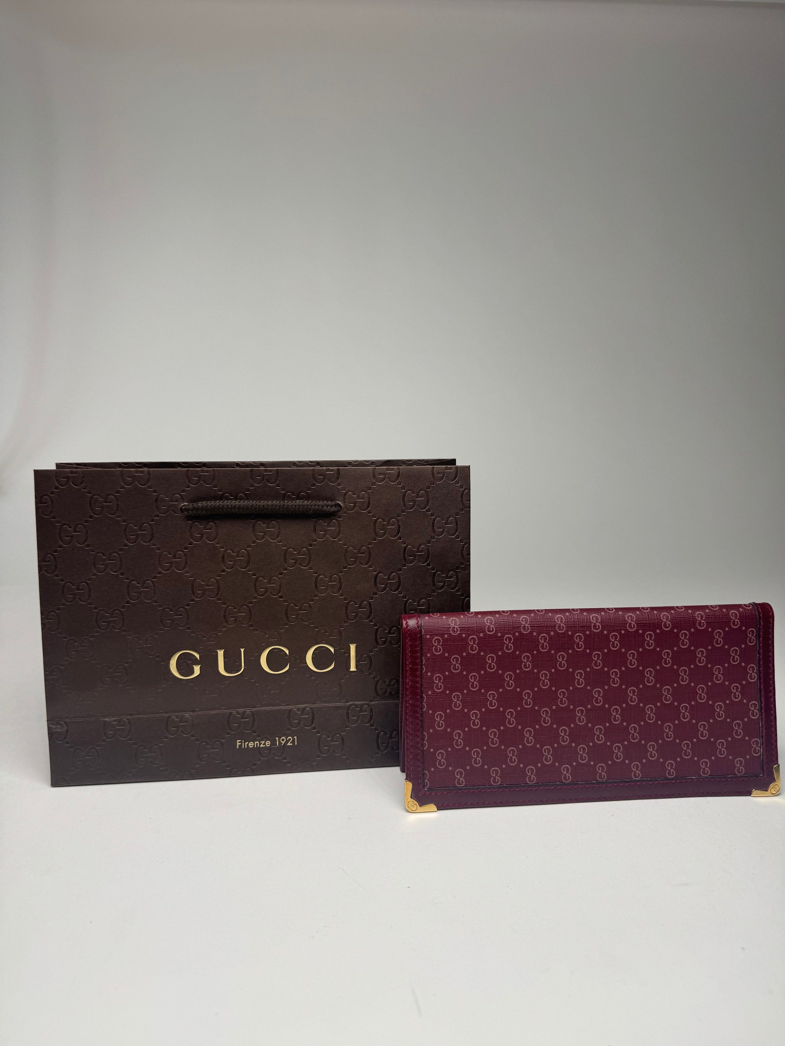 Gucci Vintage leather ID holder purple Size ONE SIZE - 8 Thumbnail