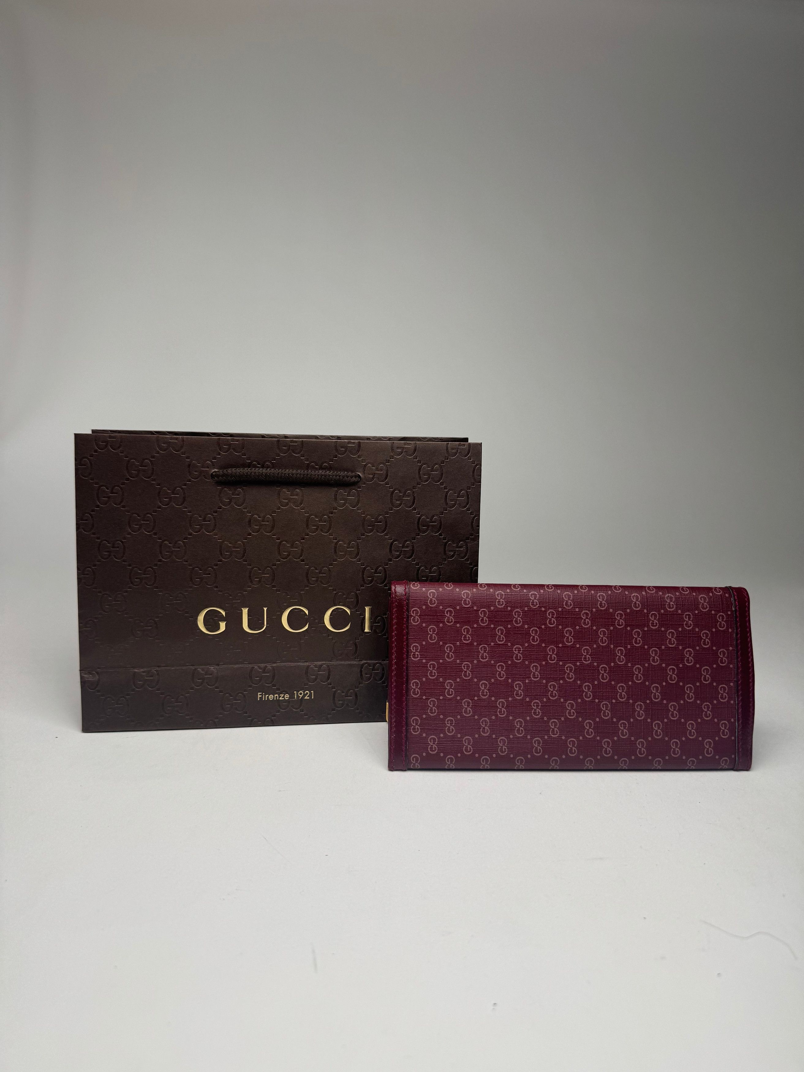 Gucci Vintage leather ID holder purple Size ONE SIZE - 11 Thumbnail