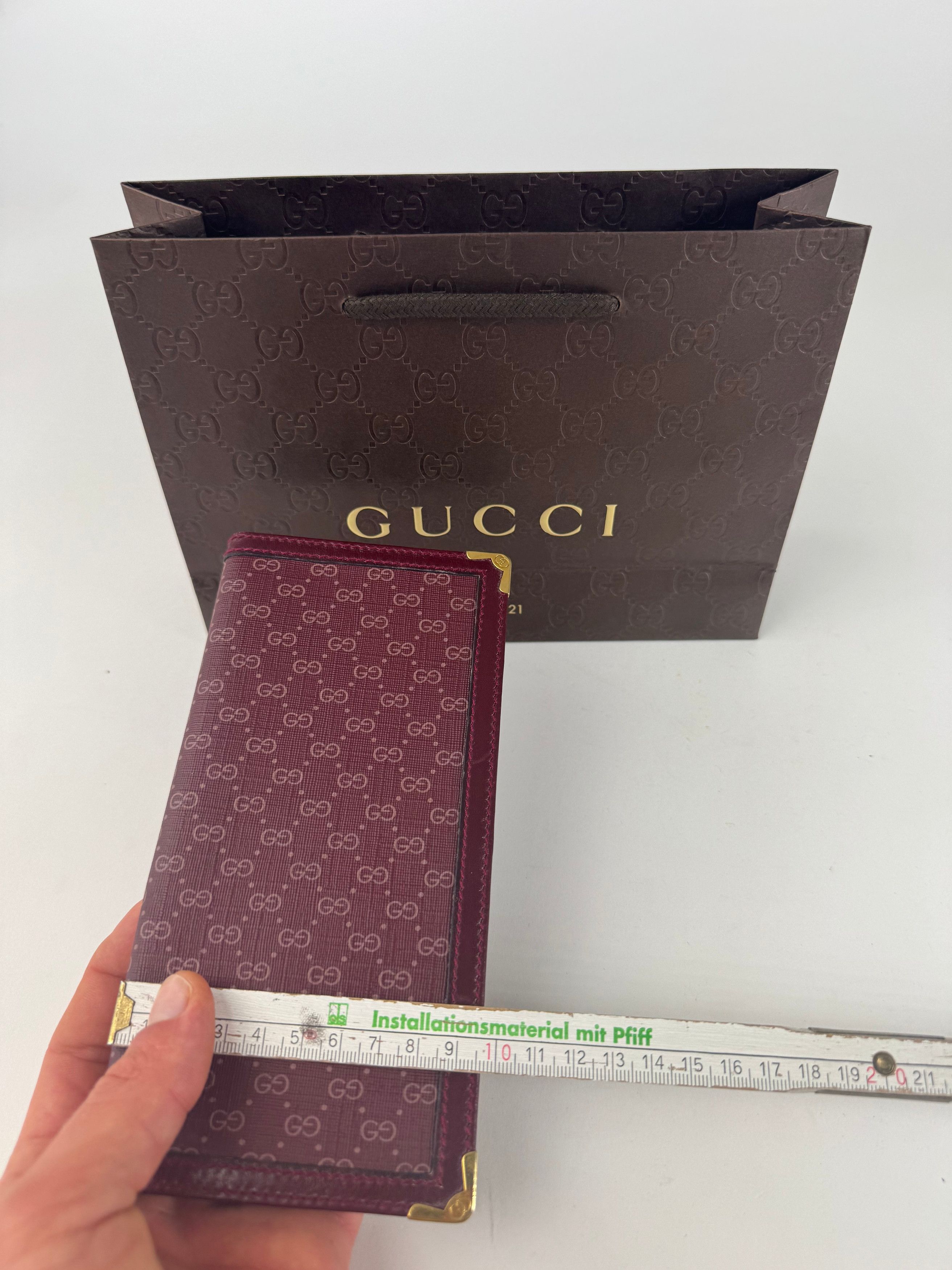 Gucci Vintage leather ID holder purple Size ONE SIZE - 3 Thumbnail