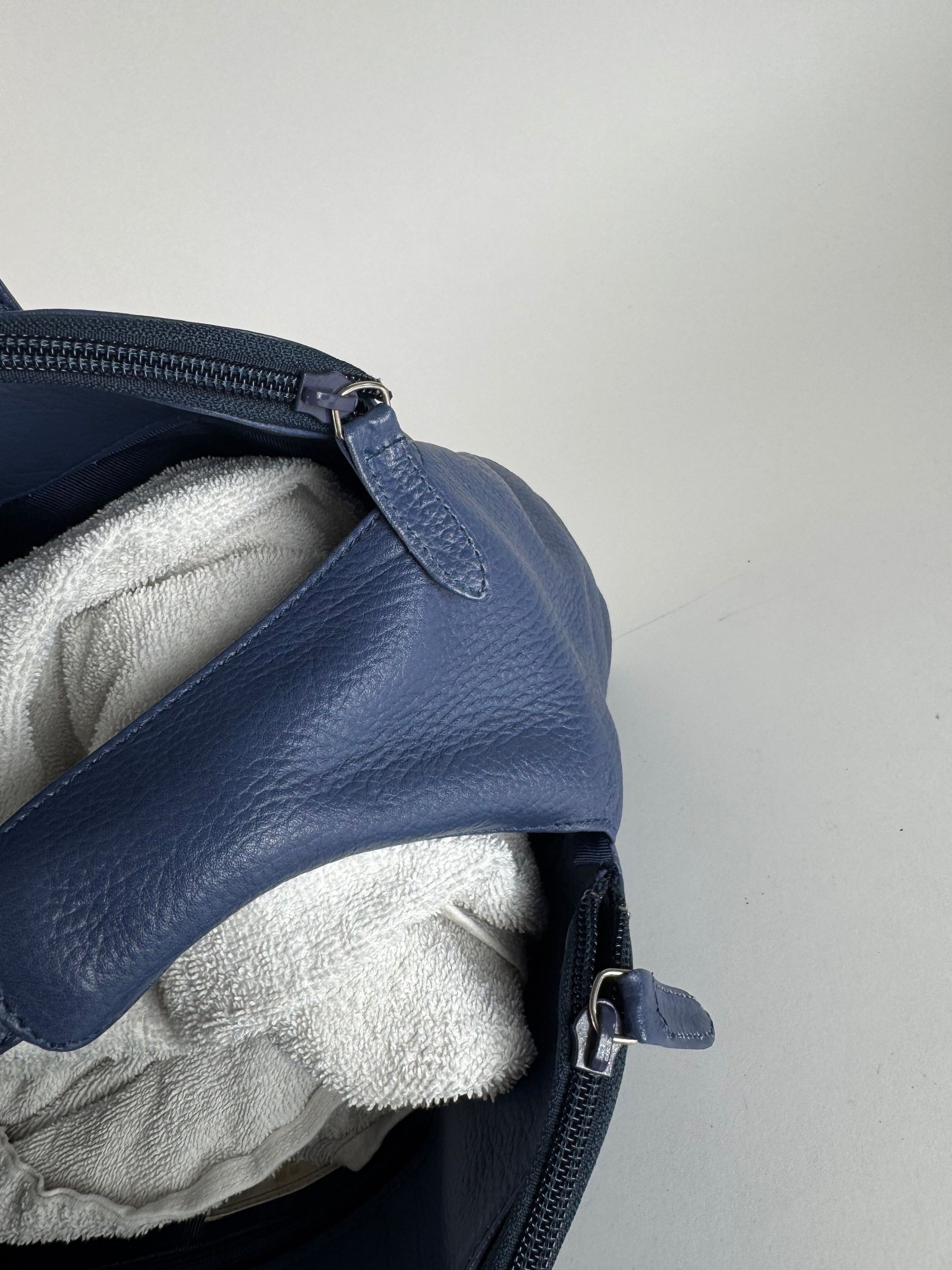 Courreges Vintage Leather bag blue Size ONE SIZE - 5 Thumbnail