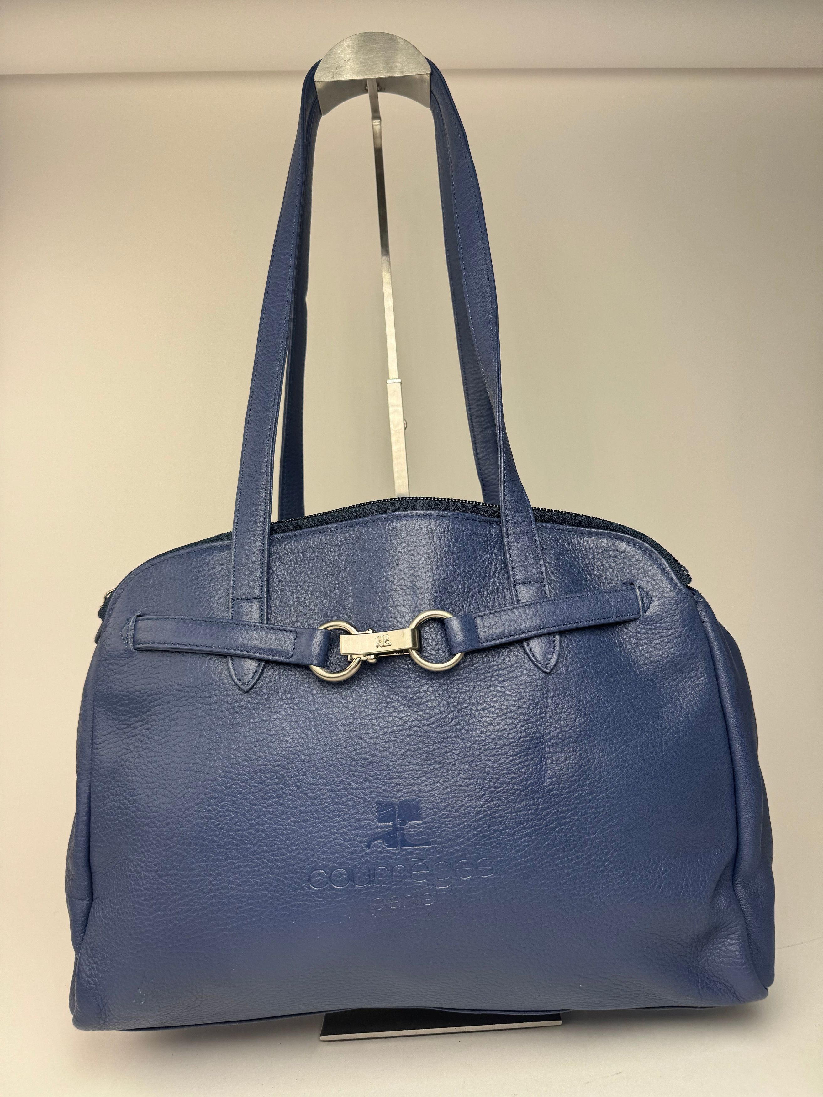 Courreges Vintage Leather bag blue Size ONE SIZE - 14 Thumbnail