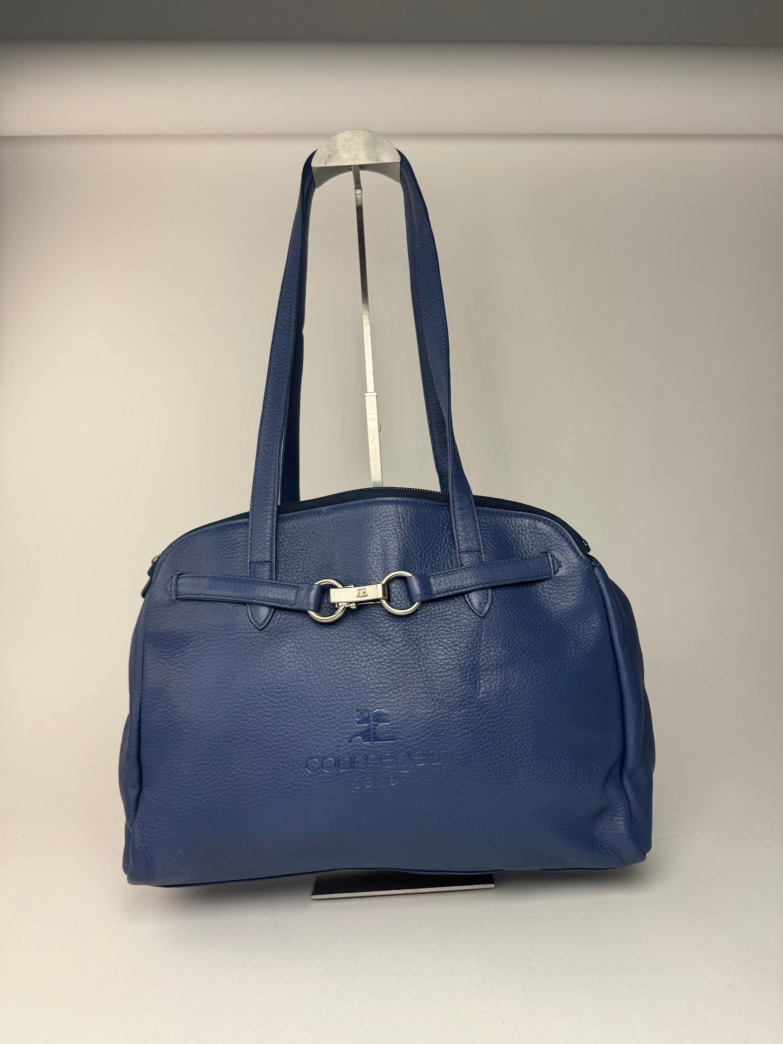 Courreges Vintage Leather bag blue Size ONE SIZE - 10 Thumbnail