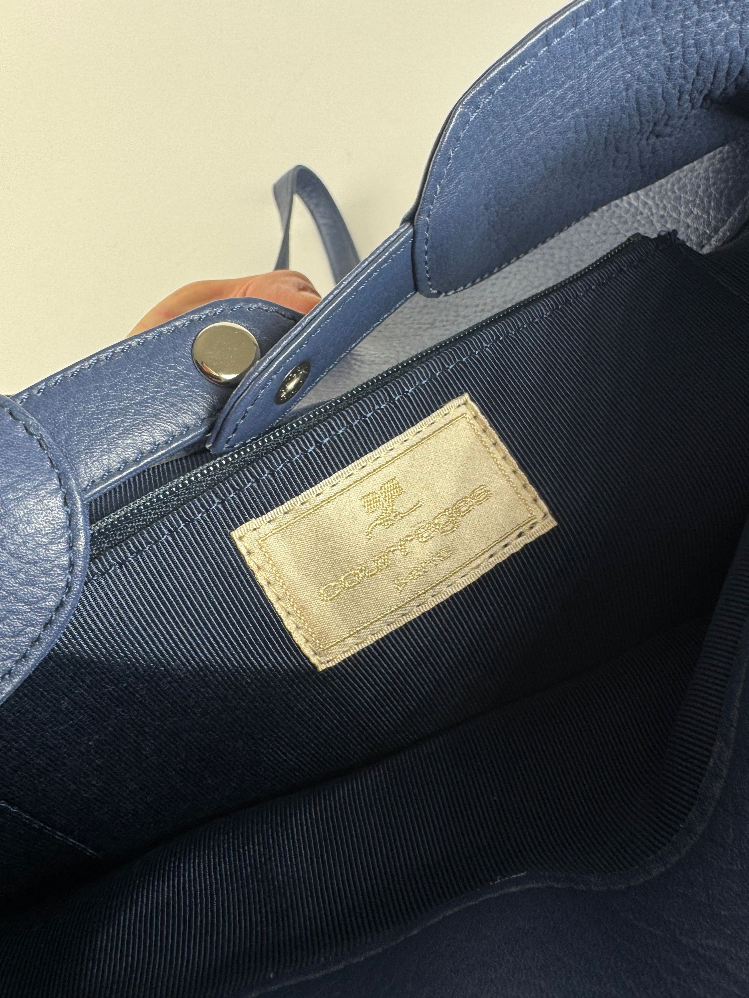 Courreges Vintage Leather bag blue Size ONE SIZE - 4 Thumbnail