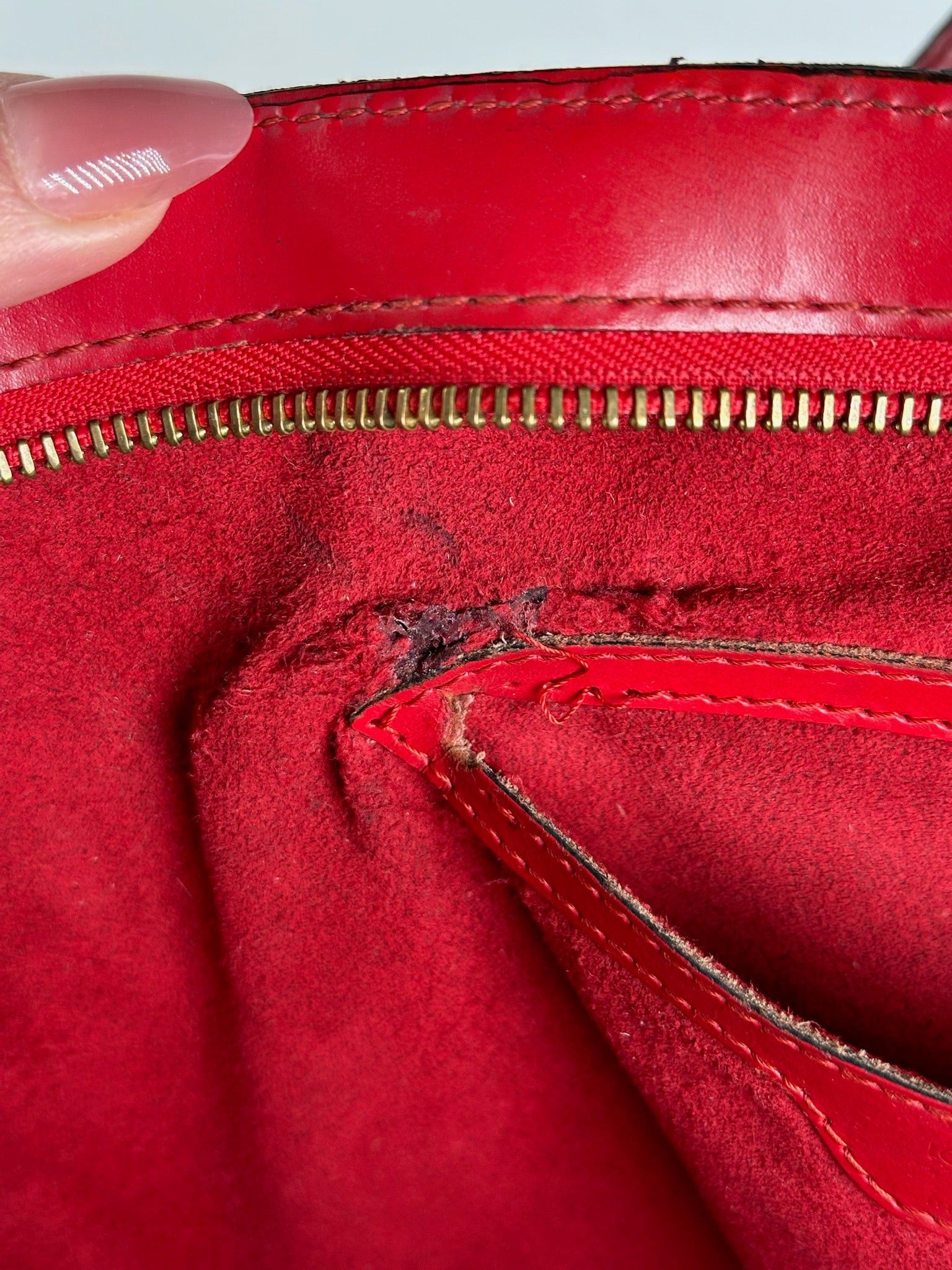 Louis Vuitton Vintage Saint Jacques EPI Leather bag red Size ONE SIZE - 5 Thumbnail
