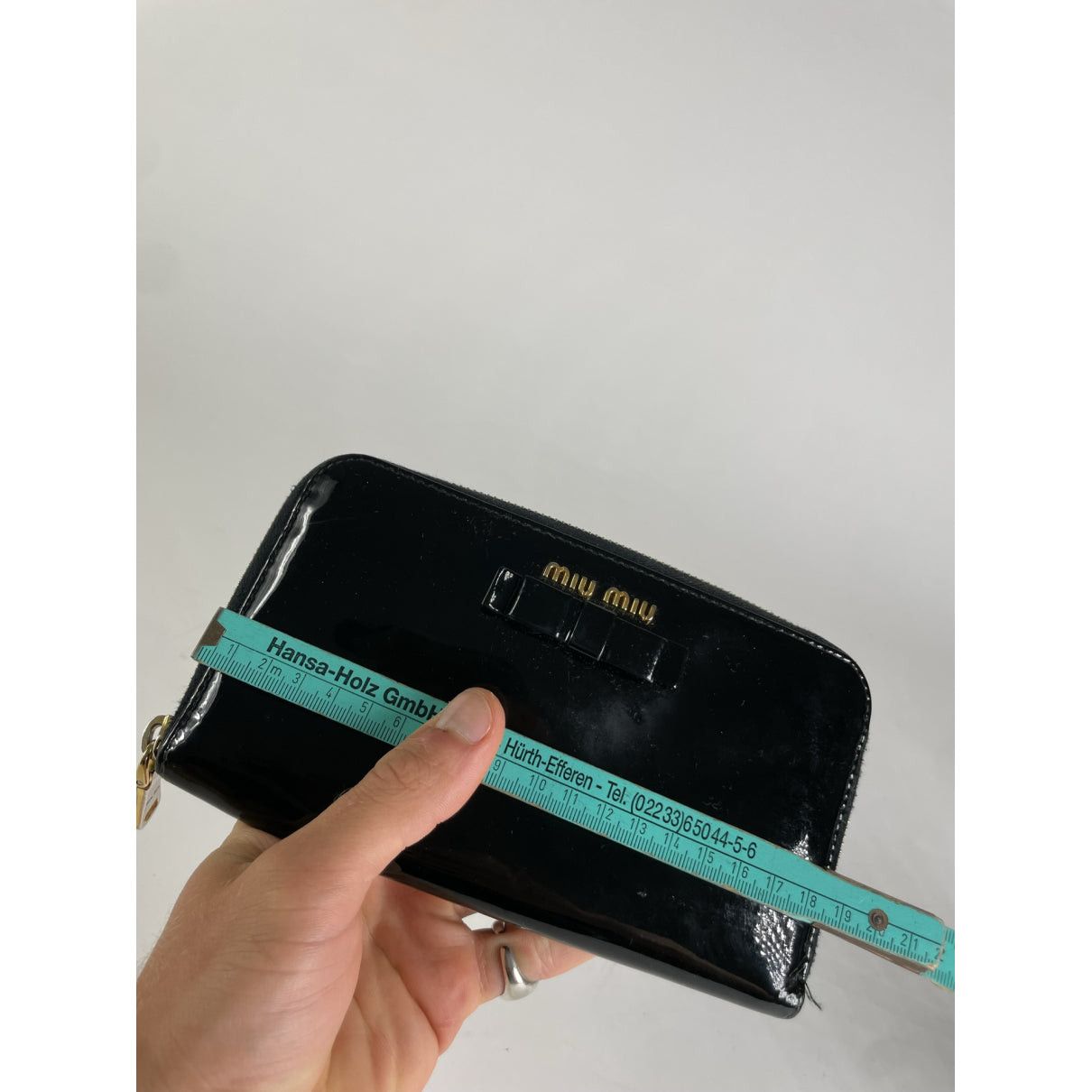 Miu Miu Black Patent Leather Wallet Size ONE SIZE - 5 Thumbnail