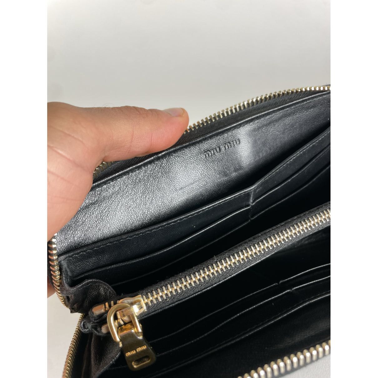 Miu Miu Black Patent Leather Wallet Size ONE SIZE - 4 Thumbnail